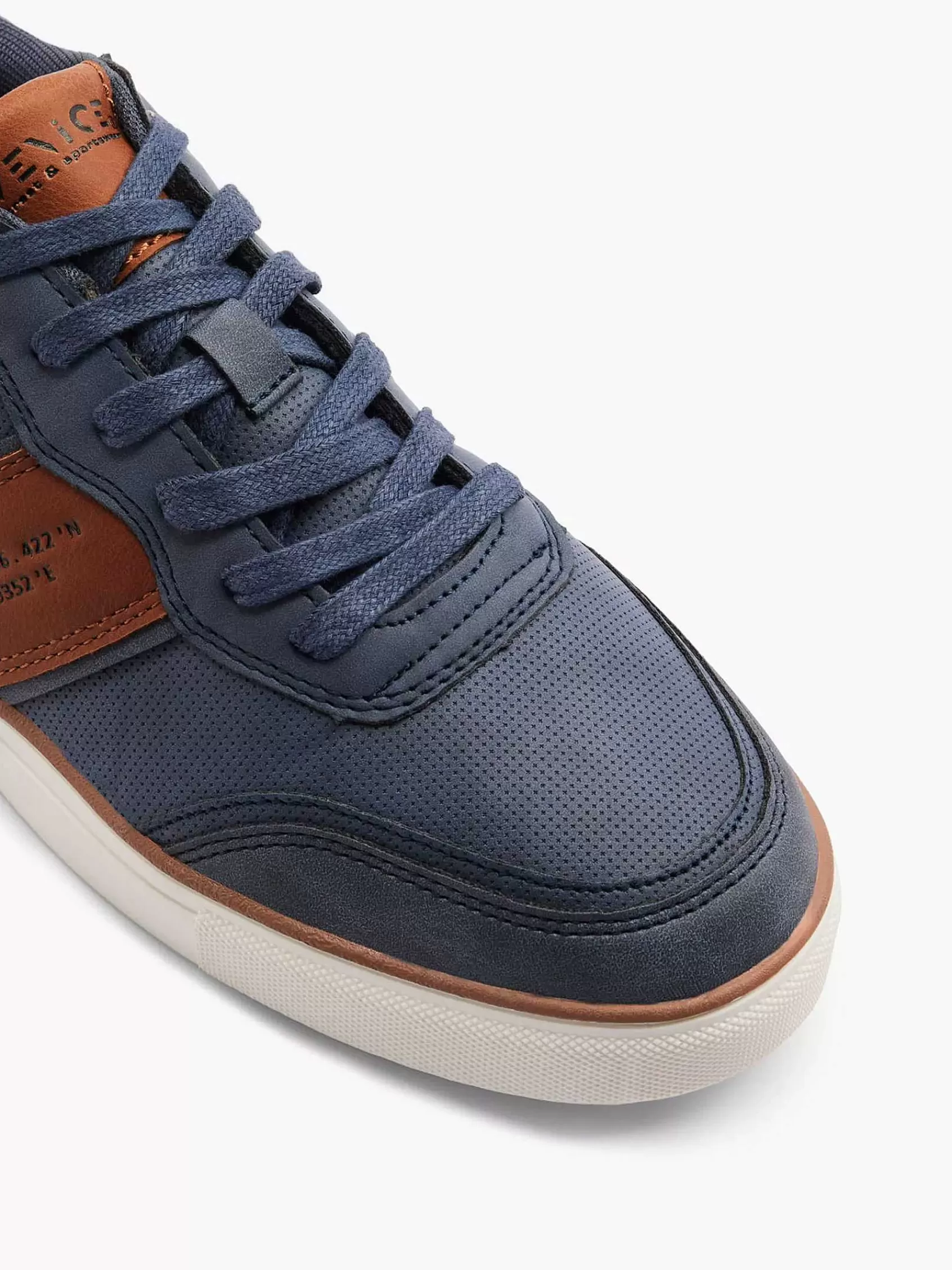 Memphis One Sneakers>Blauwe Sneaker Memory Foam Donkerblauw