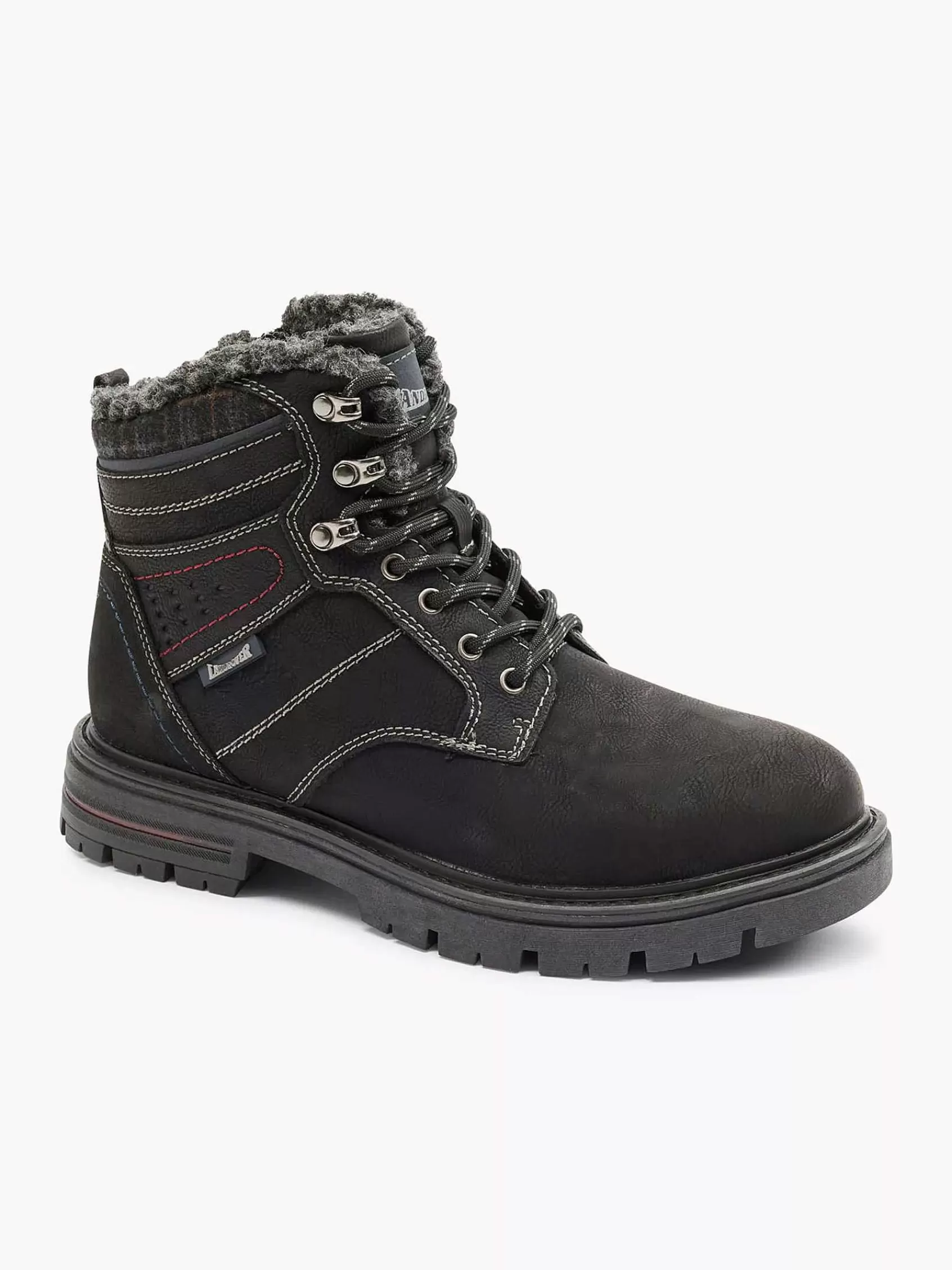 Landrover Boots & Laarzen>Donkergrijze Veterboot Grijs