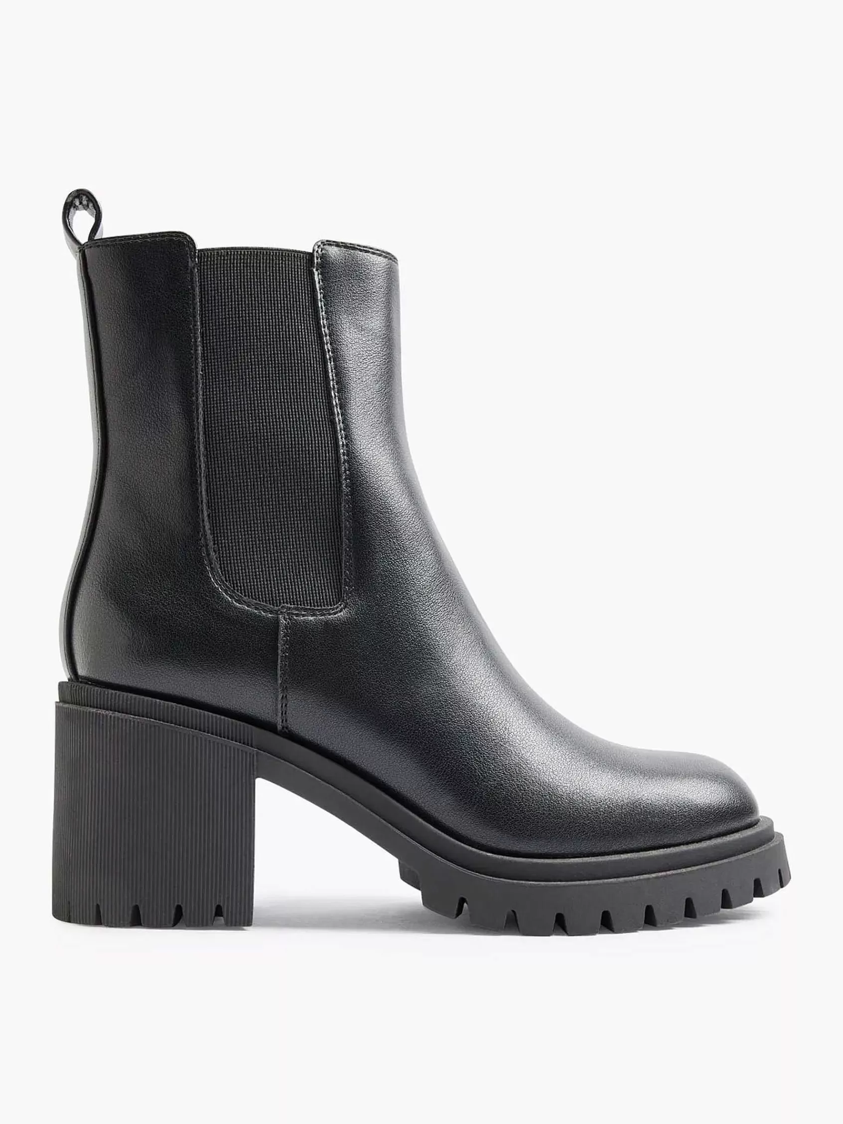 Graceland Enkellaarzen & Boots>E Chelsea Boot Hak Zwart