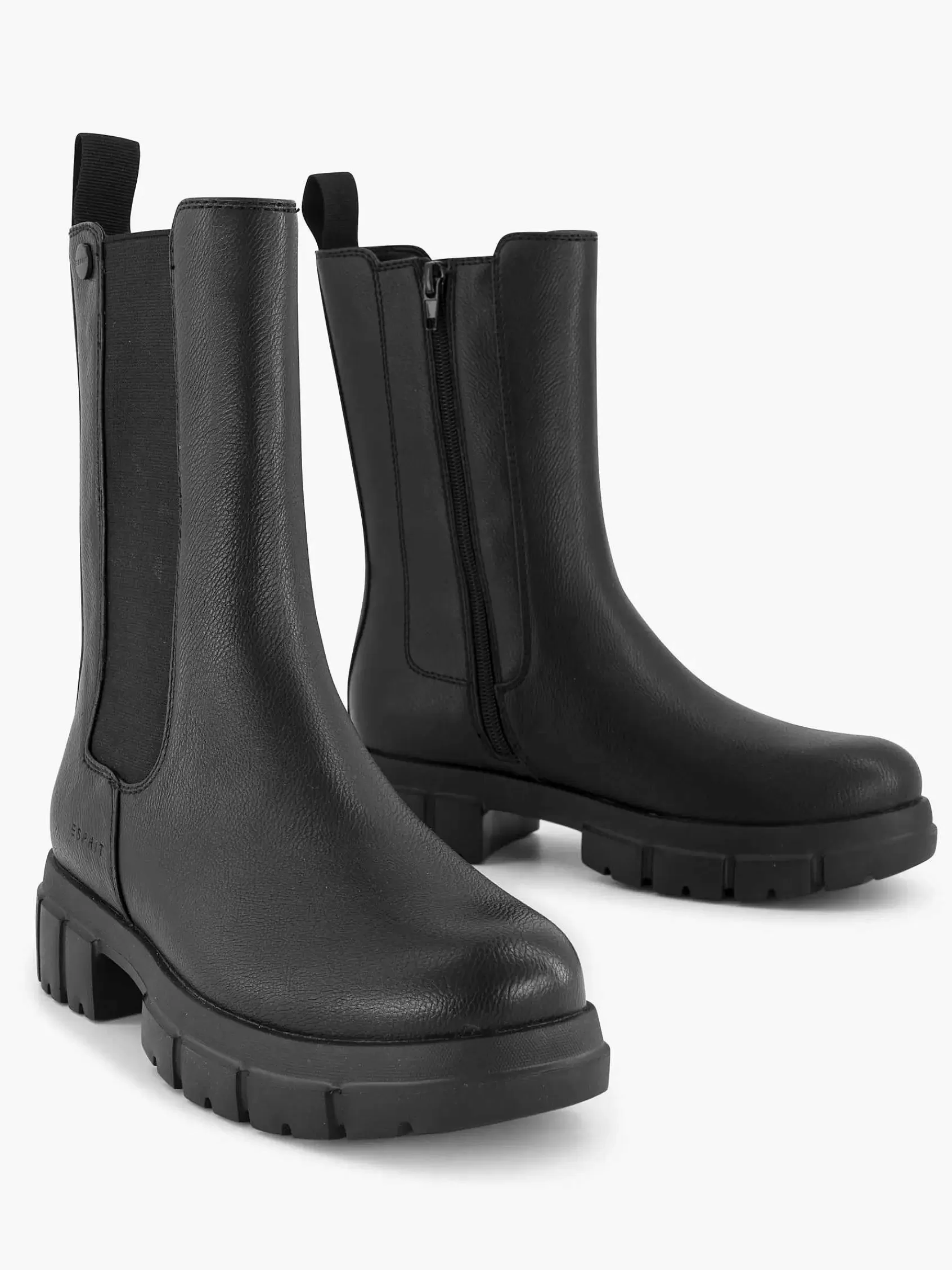 Esprit Enkellaarzen & Boots>E Chunky Chelsea Boot Zwart