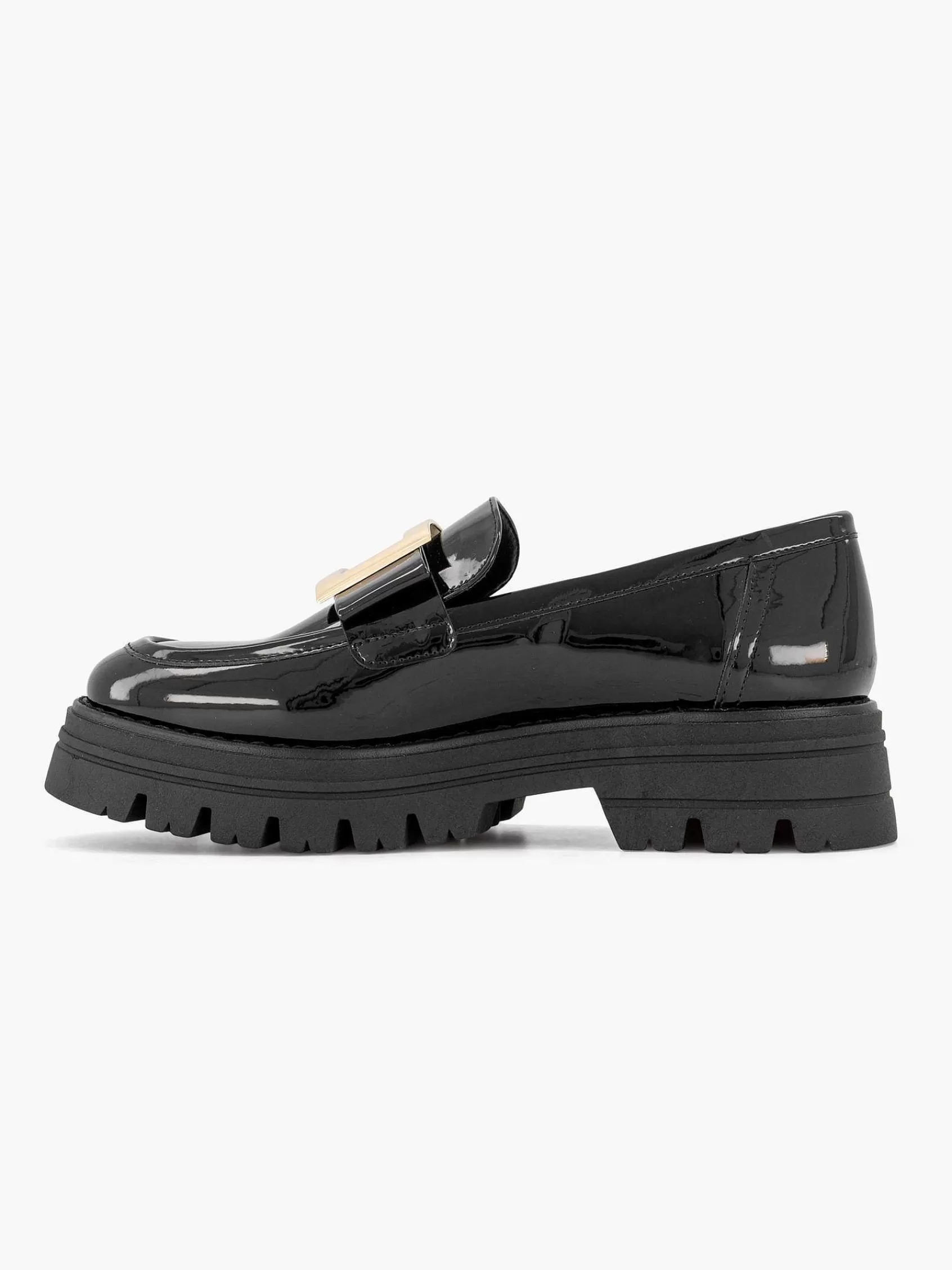 Oxmox Instappers>E Chunky Loafer Lak Zwart