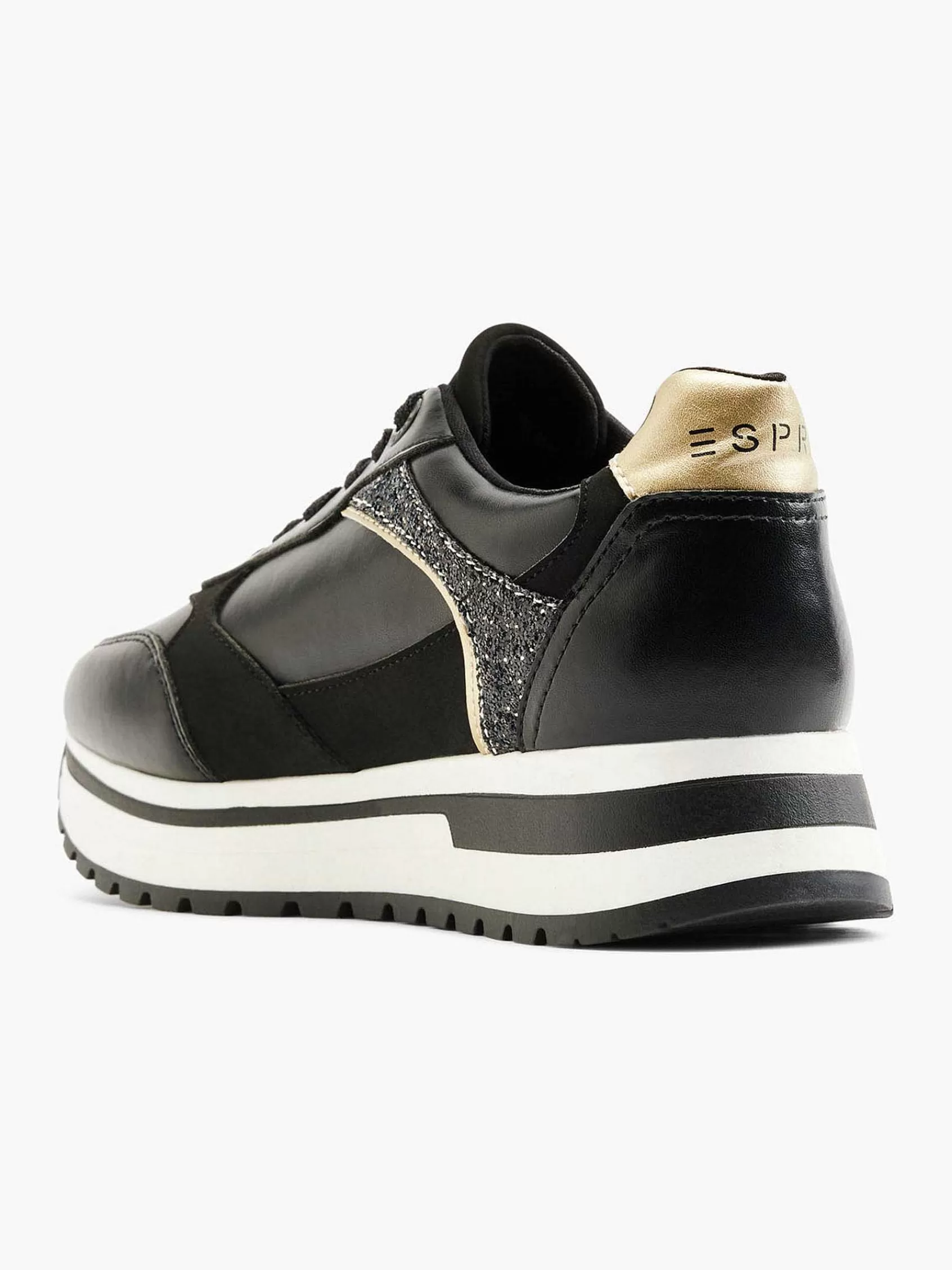 Esprit Instappers>E Chunky Sneaker Zwart