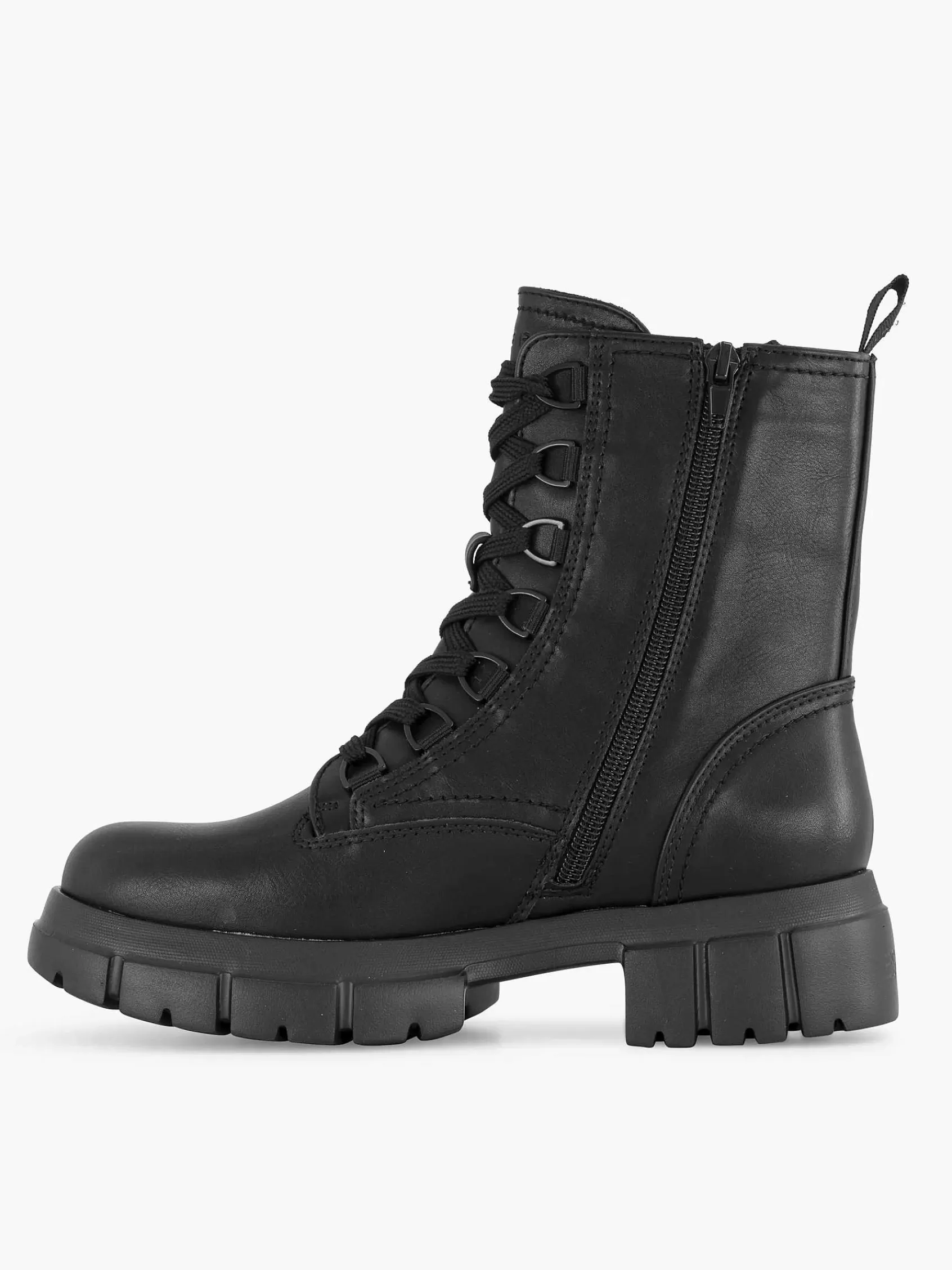 Esprit Enkellaarzen & Boots>E Chunky Veterboot Zwart