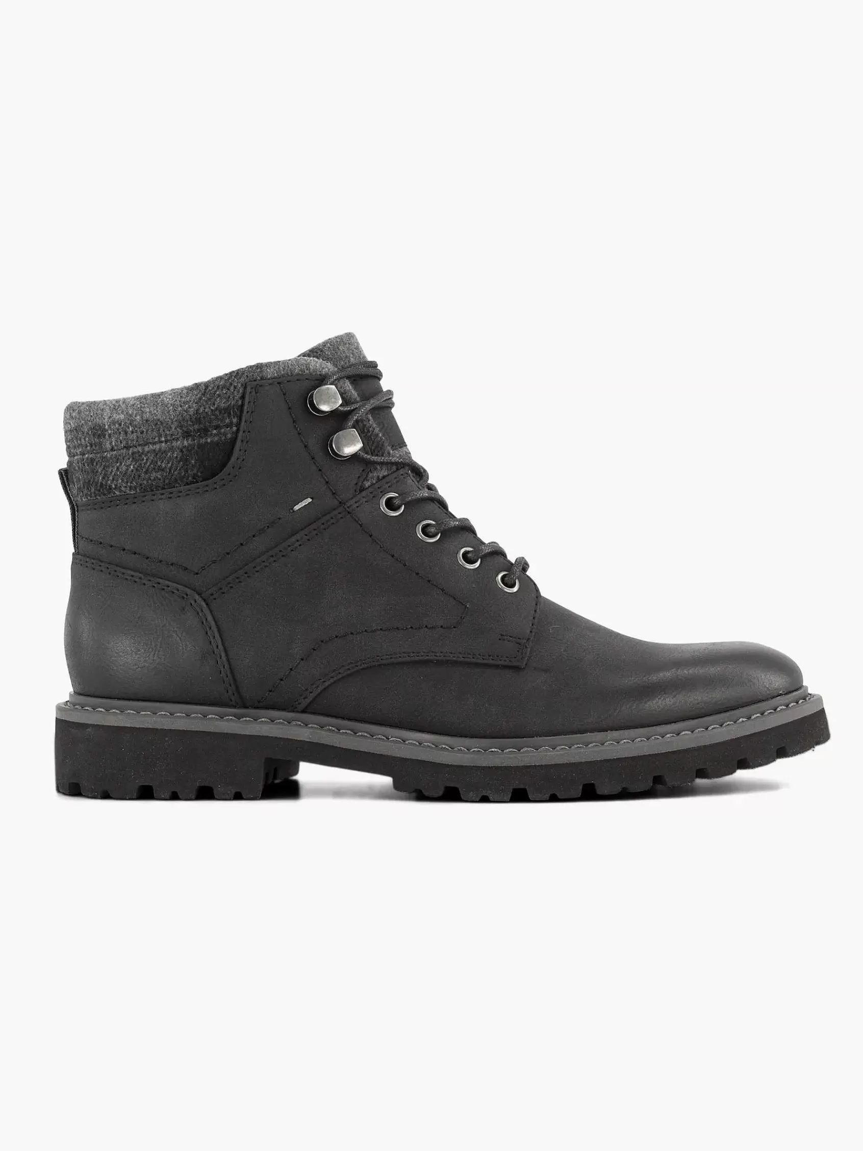 Memphis One Boots & Laarzen>E Hoge Veterboot Zwart