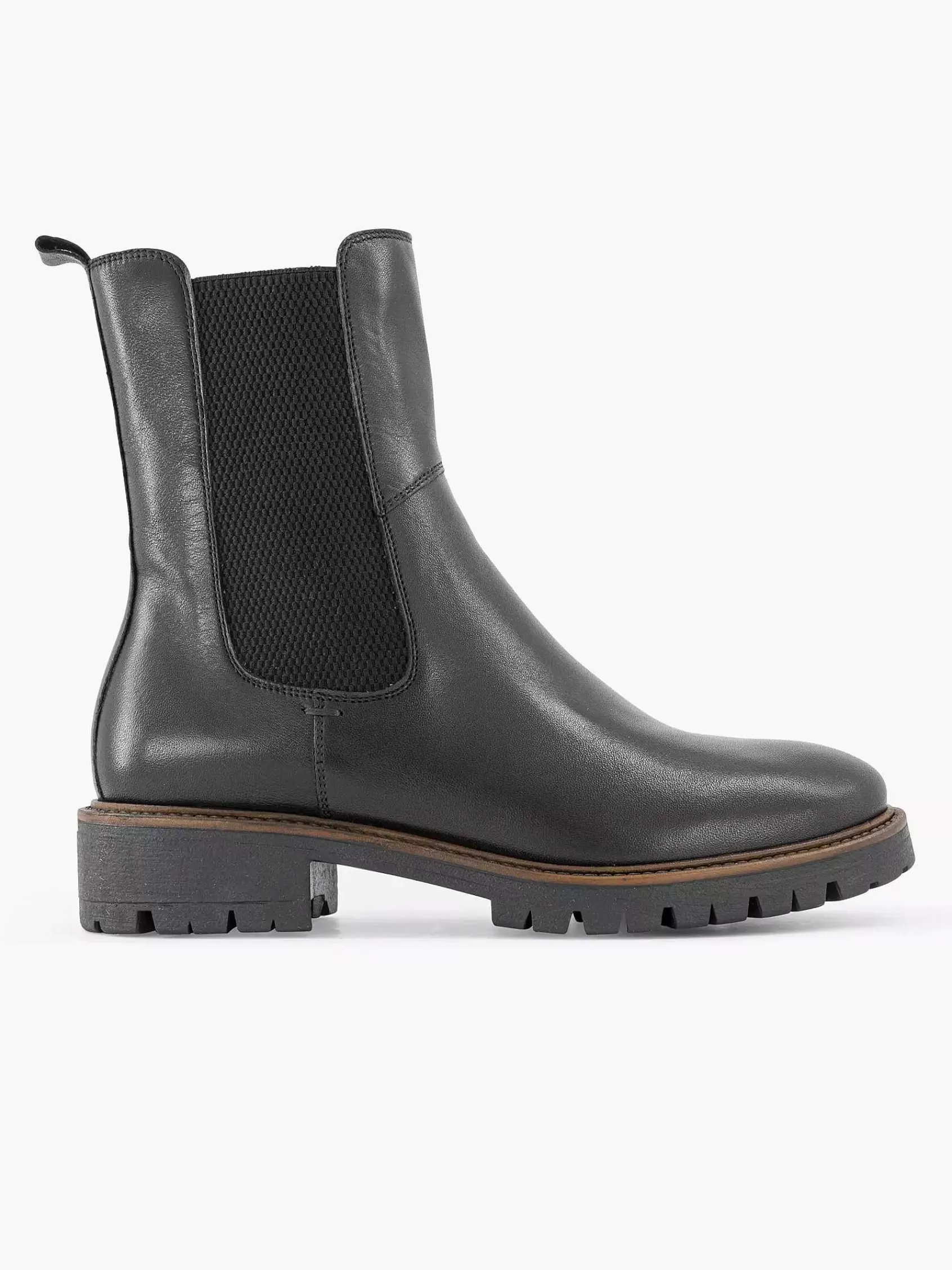 5th Avenue Laarzen>E Leren Chelsea Boot Zwart