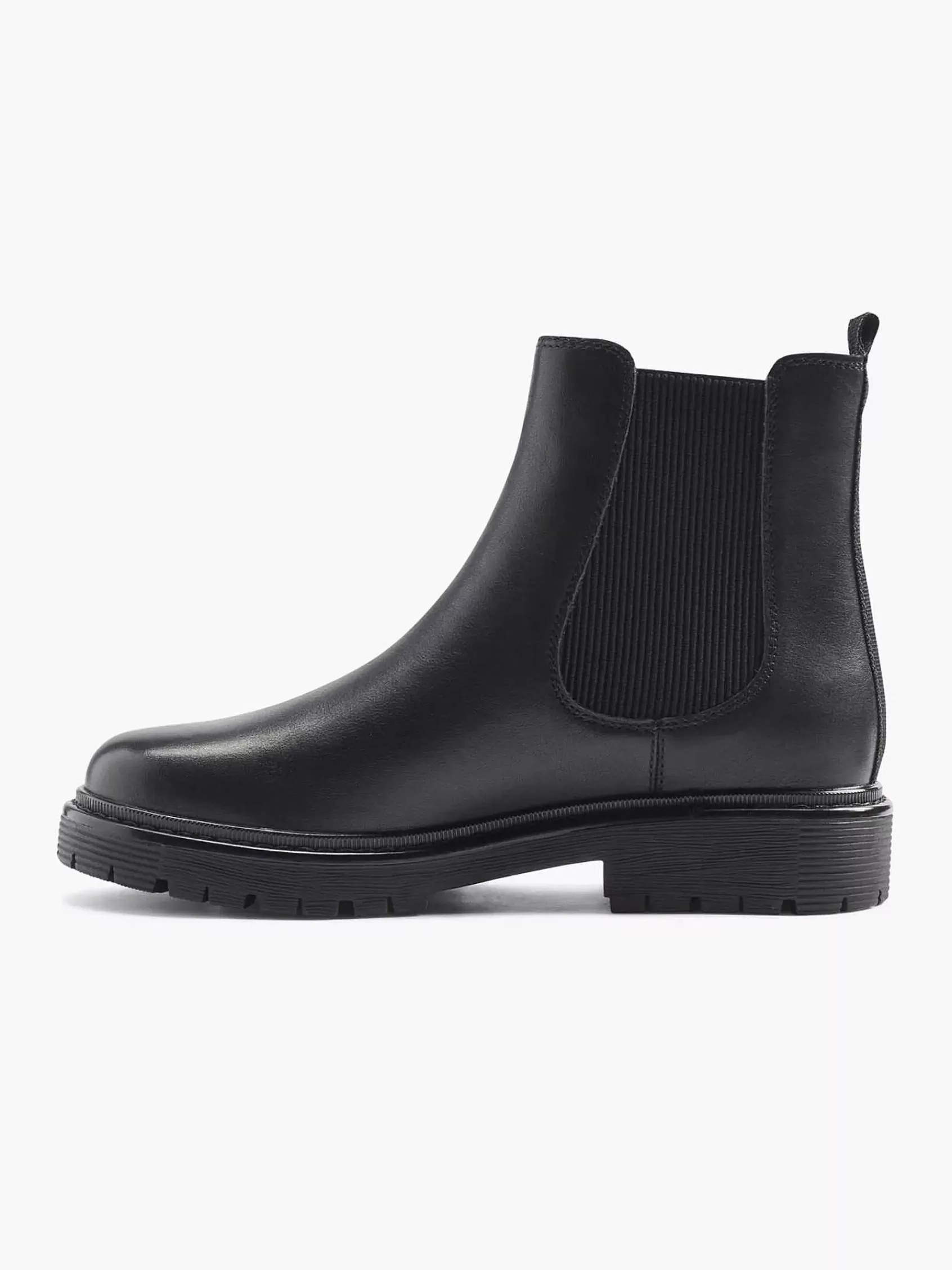 5th Avenue Laarzen>E Leren Chelsea Boot Zwart