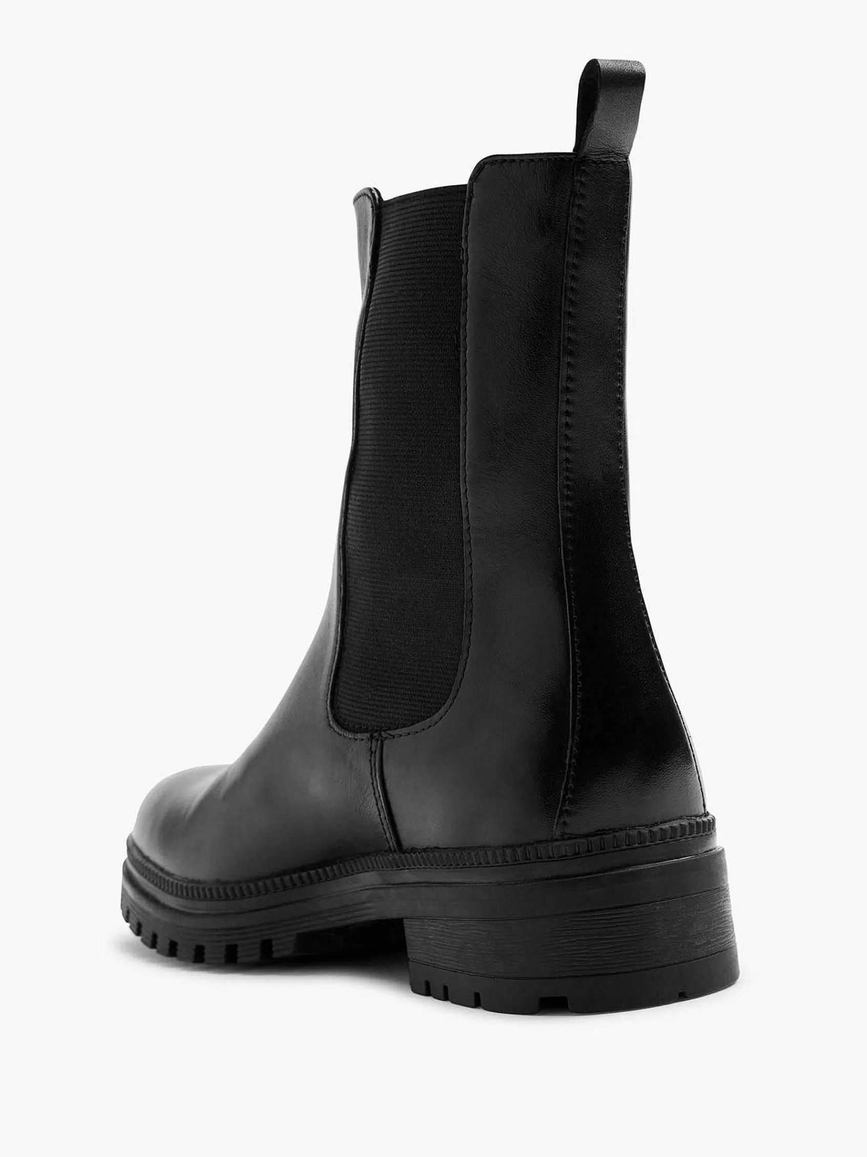 5th Avenue Enkellaarzen & Boots>E Leren Chelsea Boot Zwart