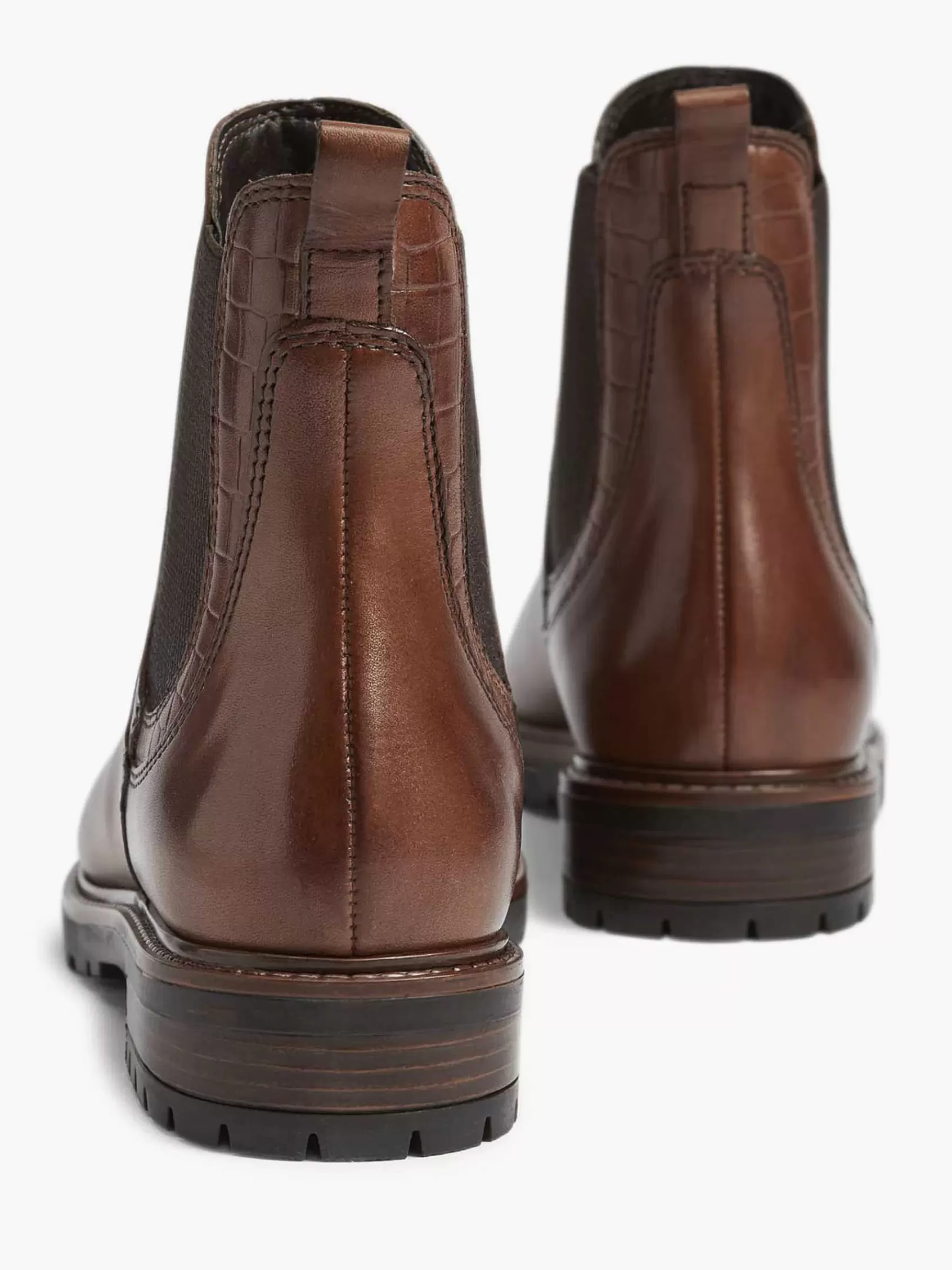 5th Avenue Enkellaarzen & Boots>E Leren Chelsea Boot Bruin