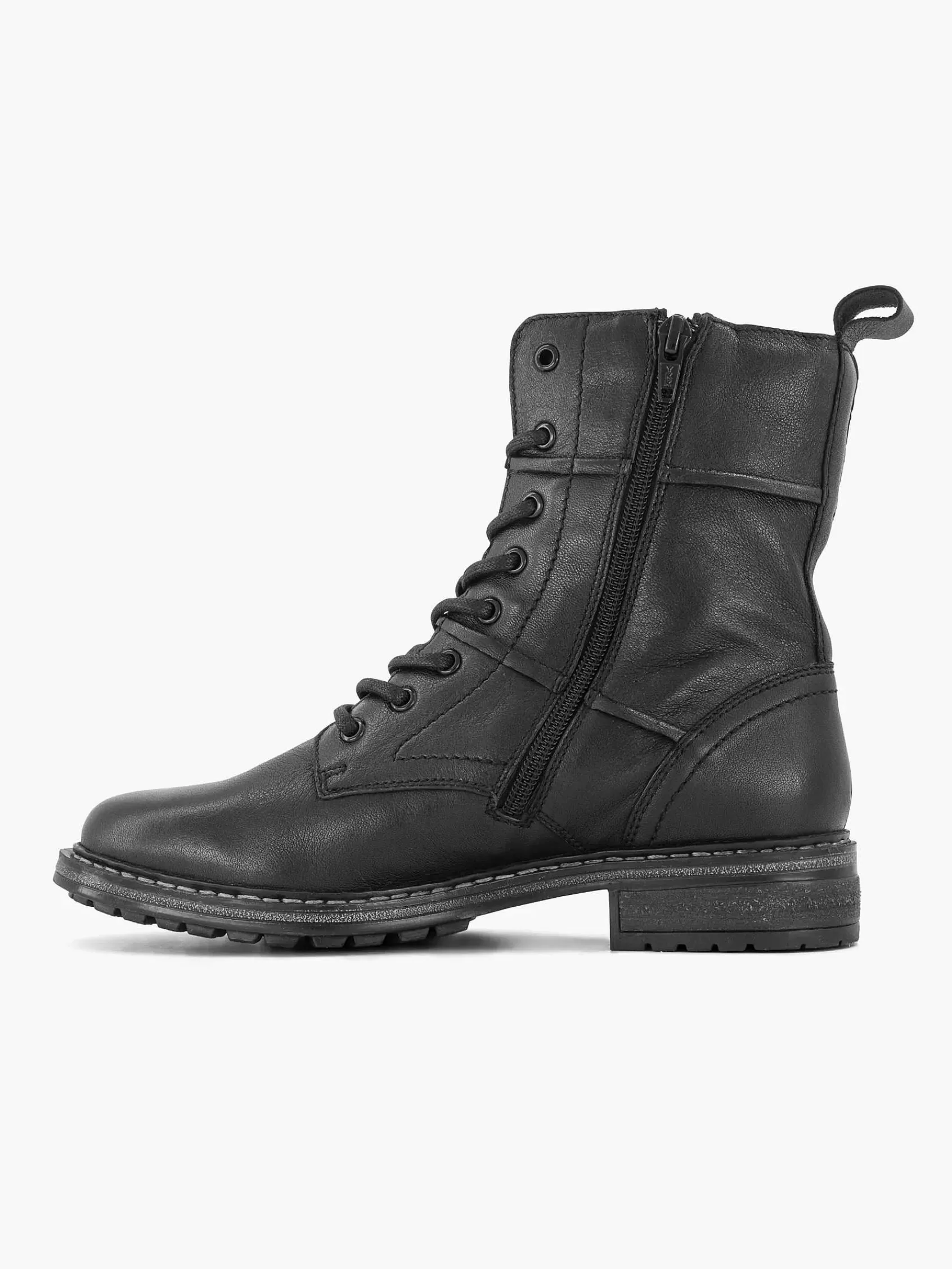 5th Avenue Laarzen>E Leren Veterboot Zwart