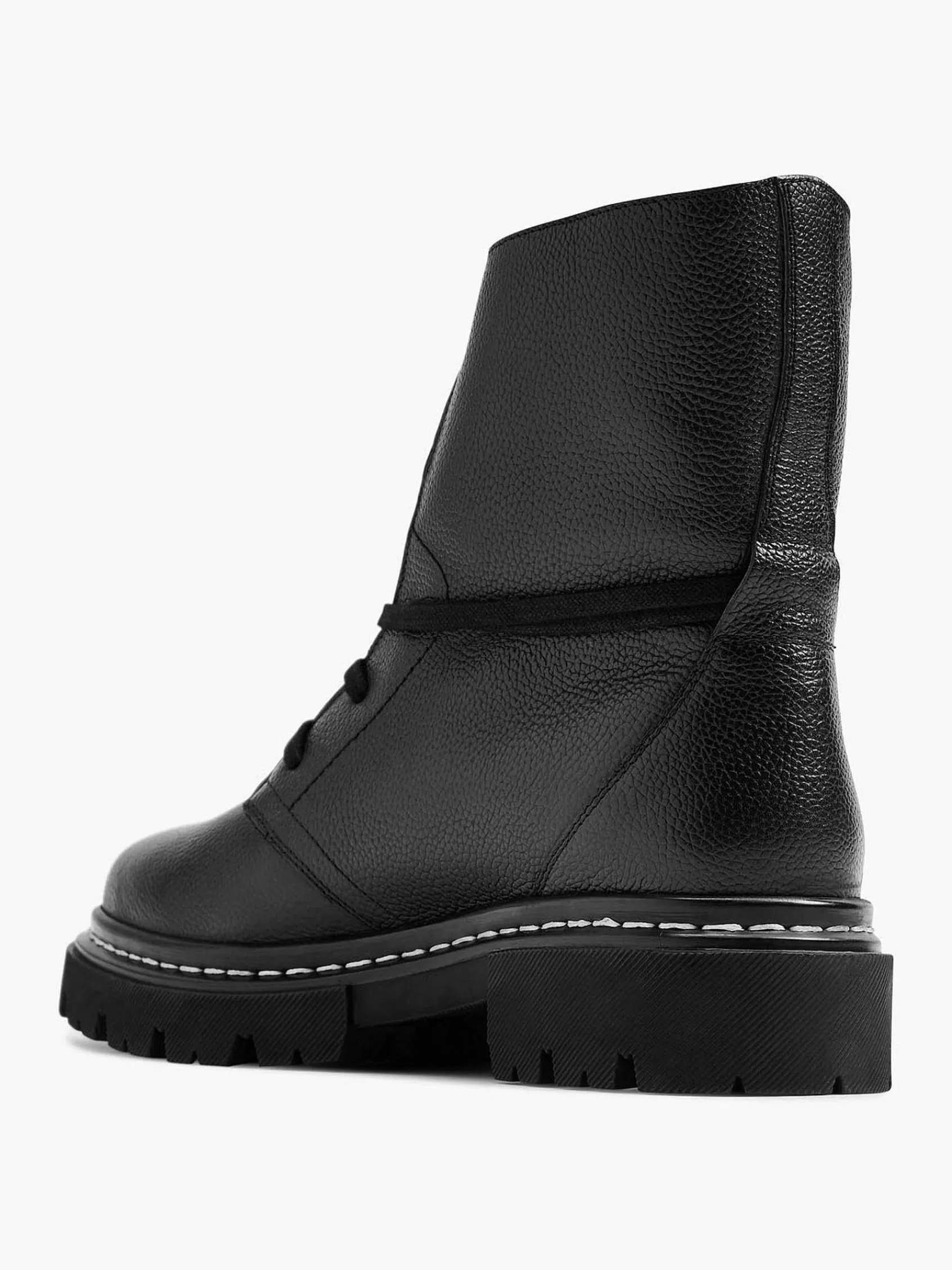 5th Avenue Laarzen>E Leren Veterboot Zwart