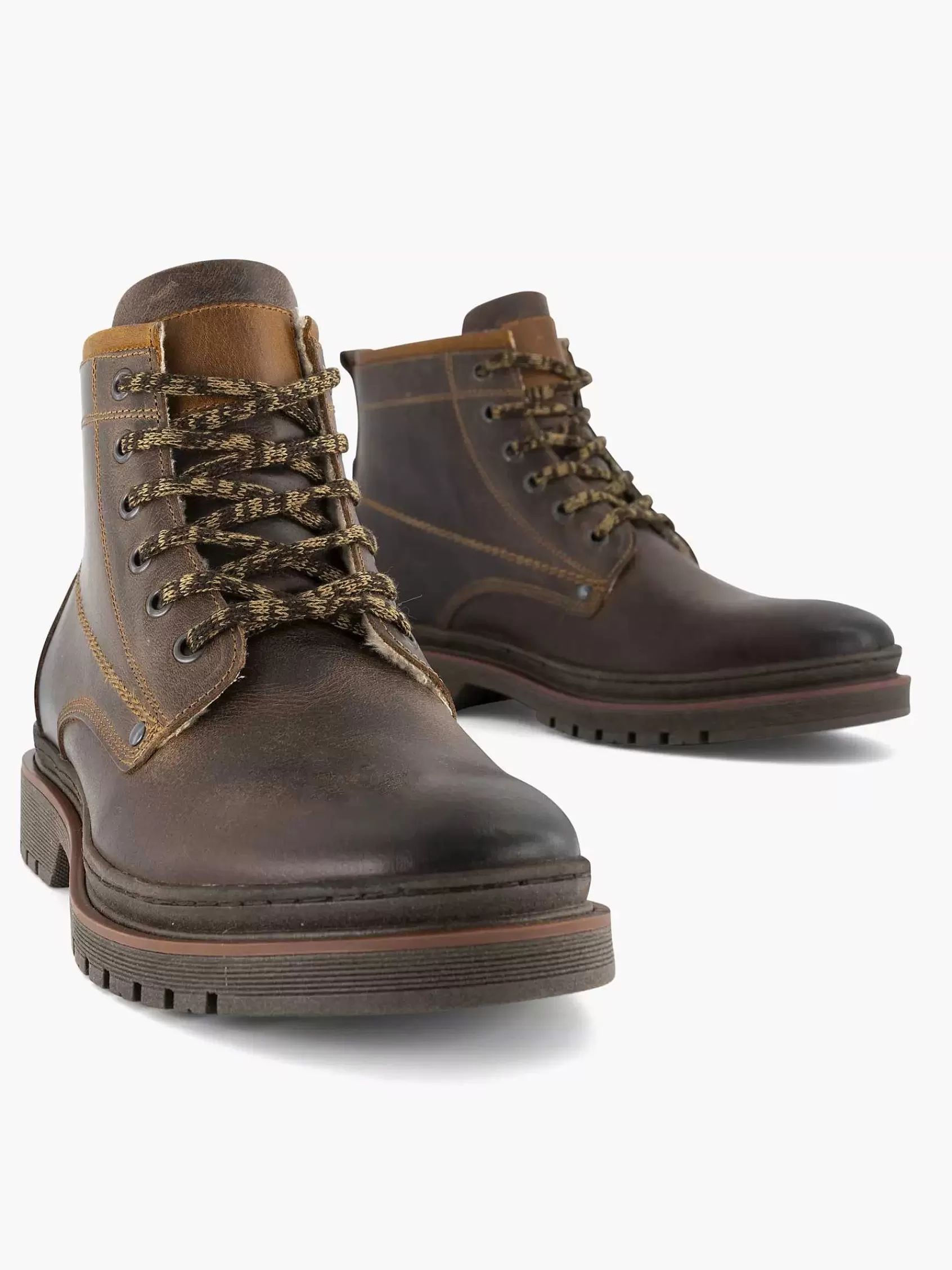 Landrover Boots & Laarzen>E Leren Veterboot Bruin