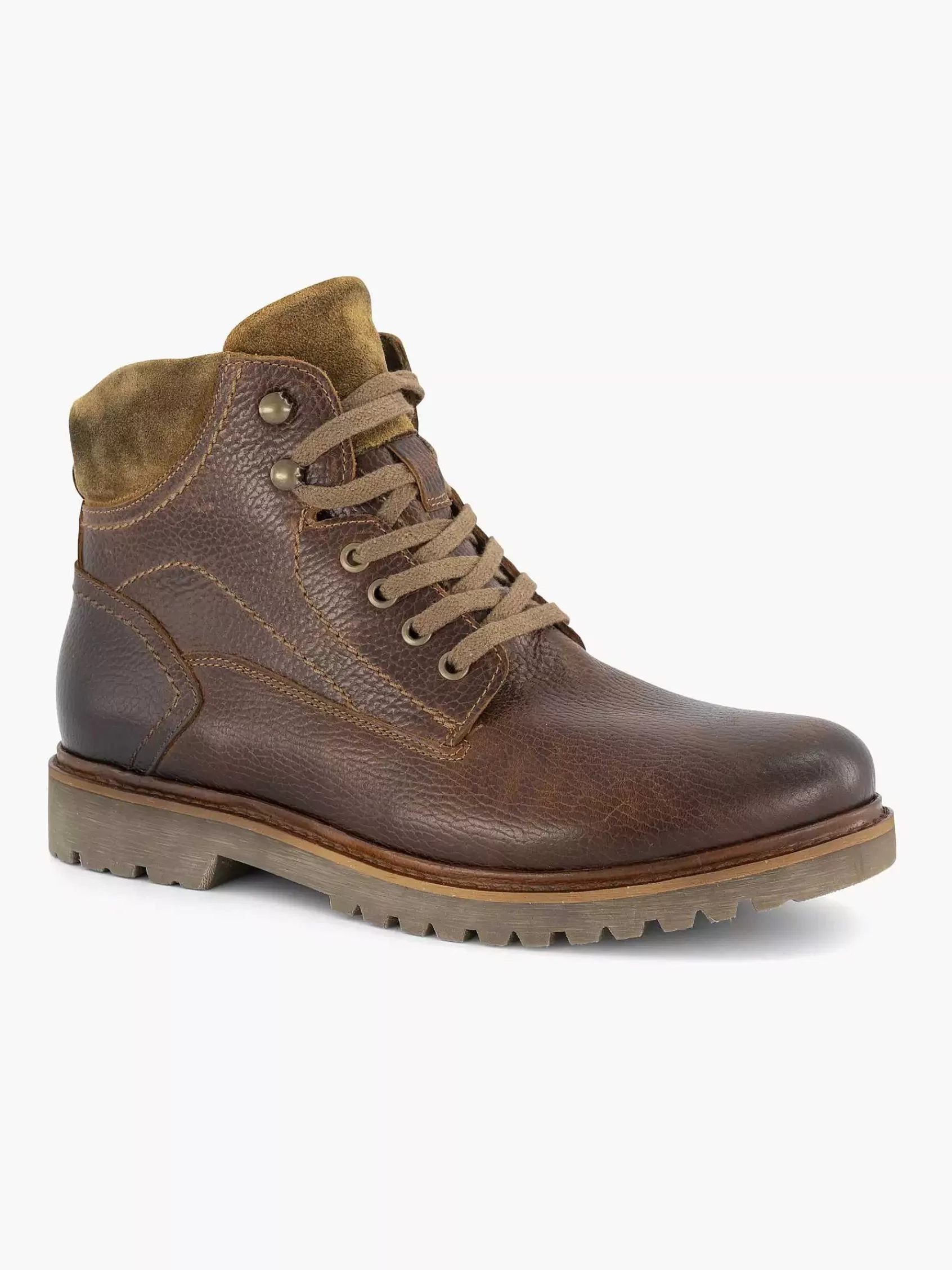 Landrover Boots & Laarzen>E Leren Veterboot Bruin