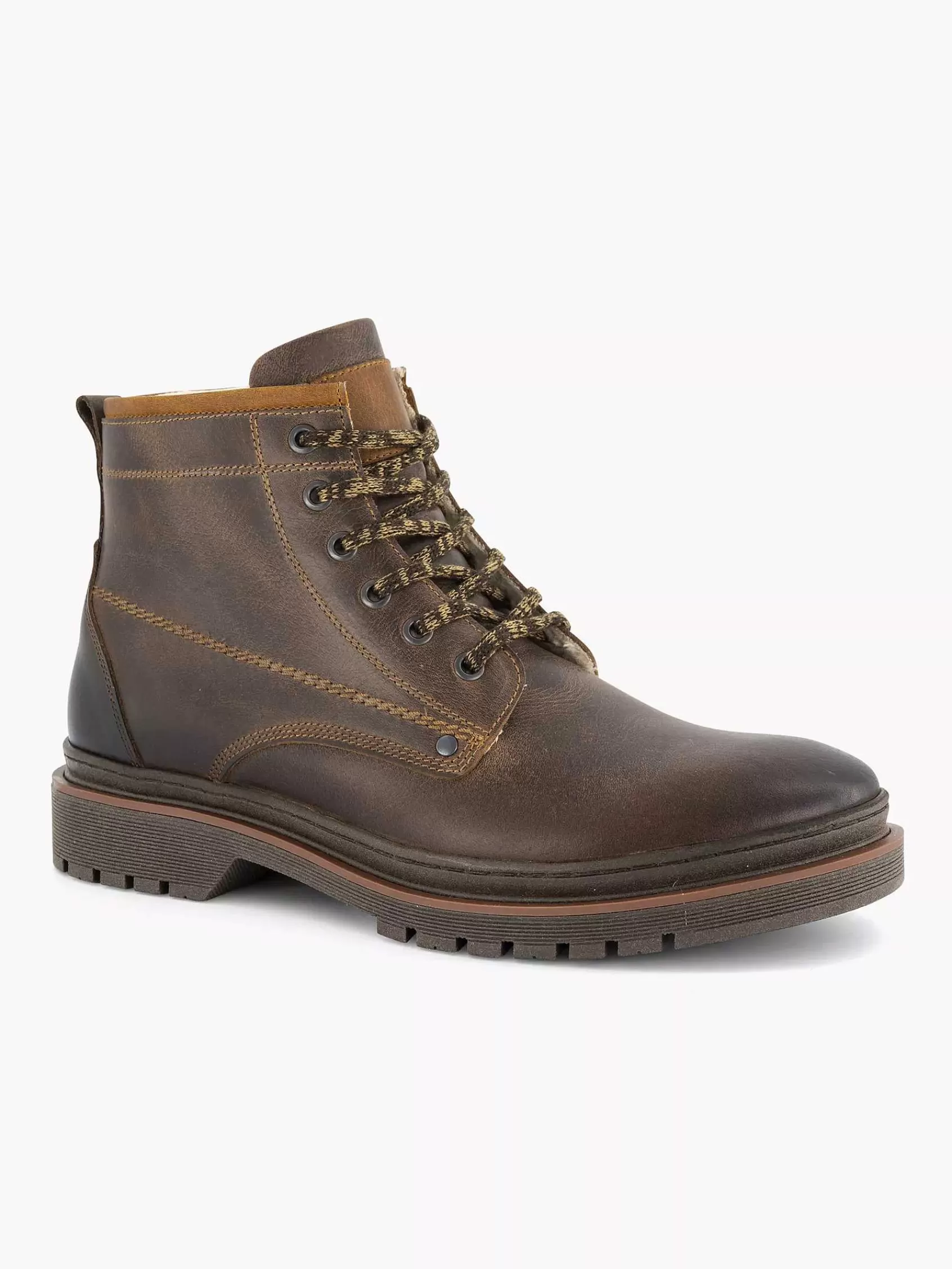 Landrover Boots & Laarzen>E Leren Veterboot Bruin