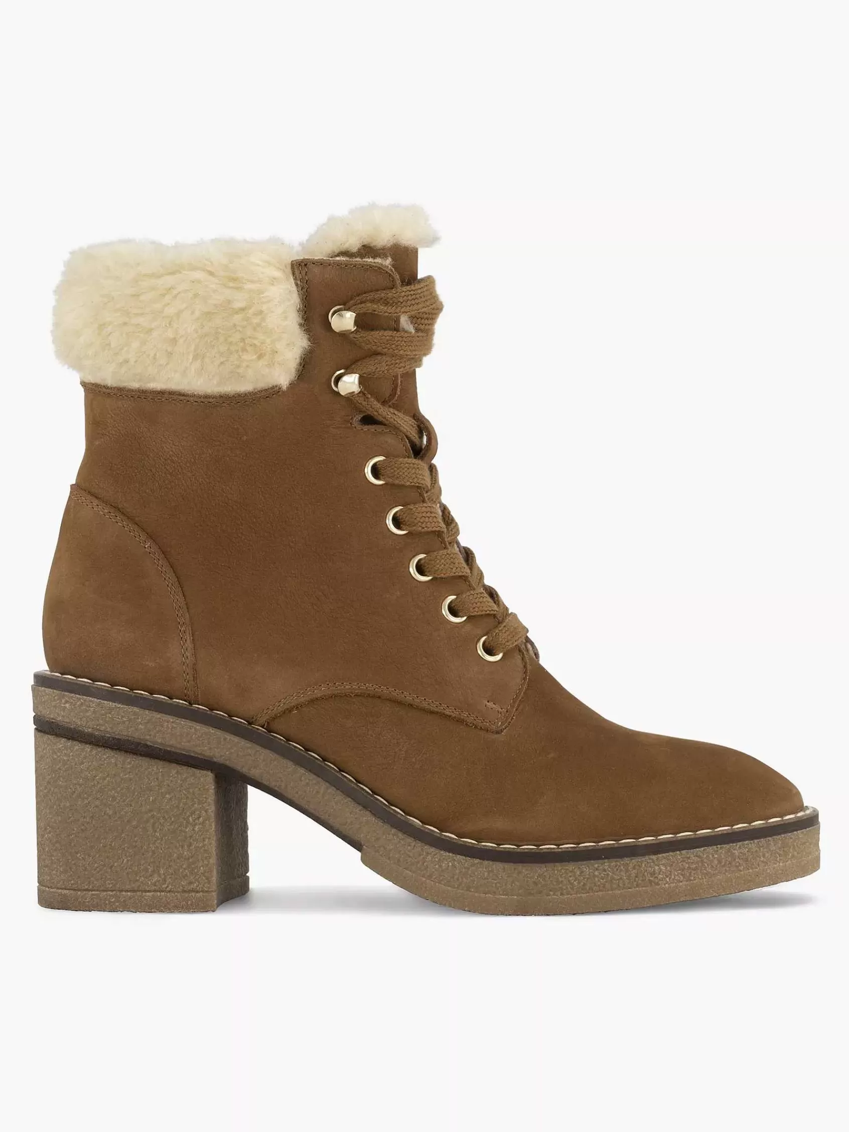 5th Avenue Laarzen>E Leren Veterboot Hak Bruin