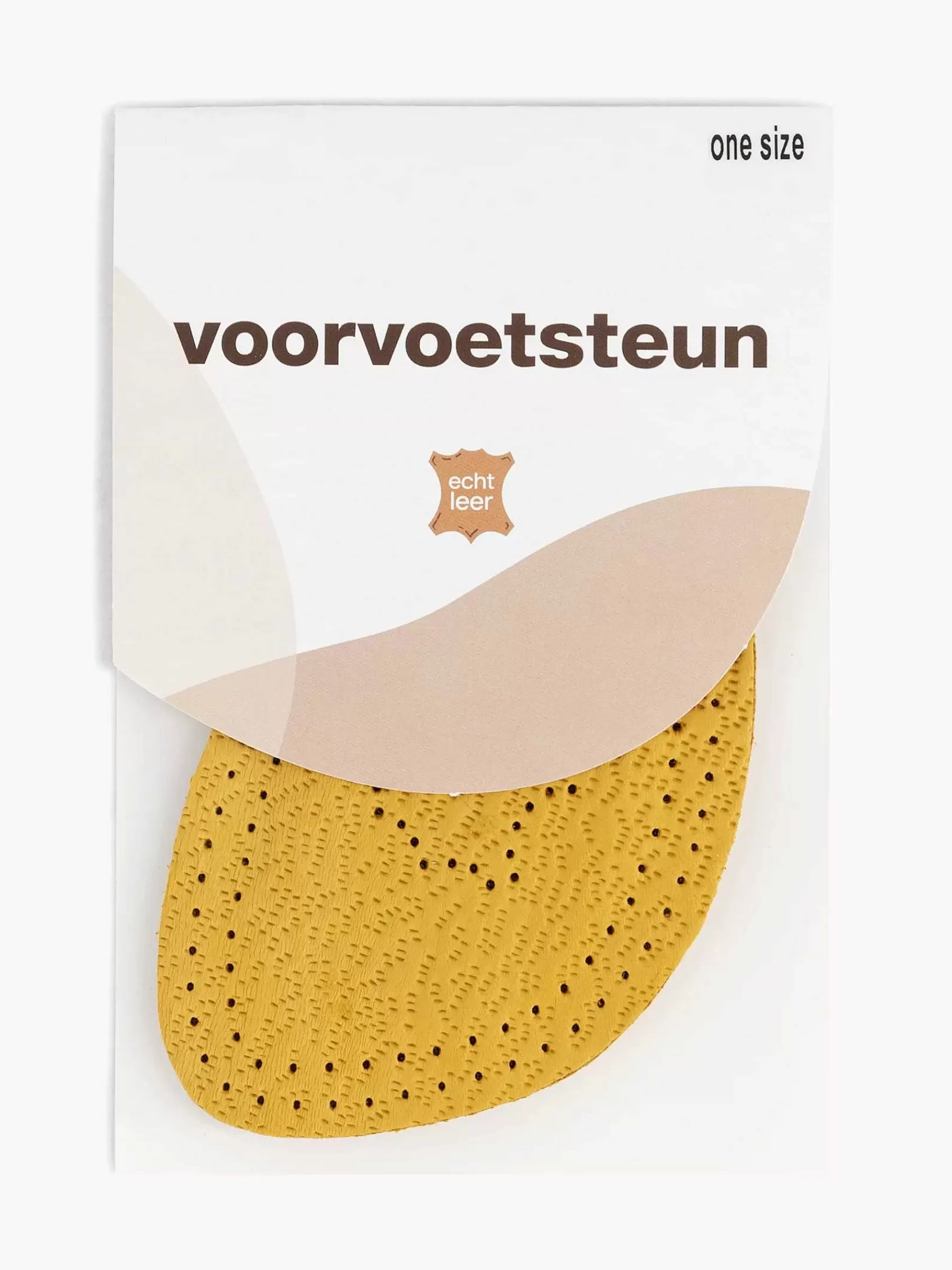 vanHaren Schoen Toebehoren>E Leren Voorvoetsteun 1 Maat Bruin