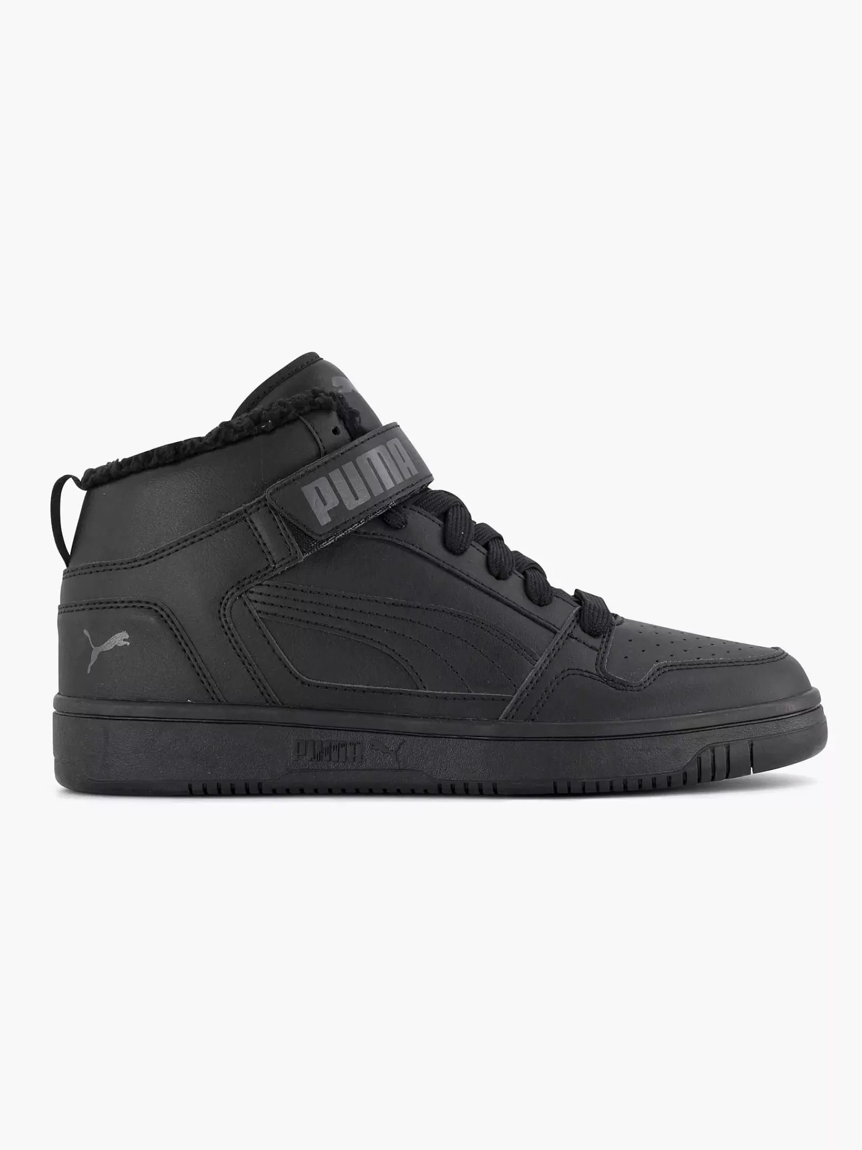 Puma Sneakers>E Rebound Mid Strap Wtr Zwart