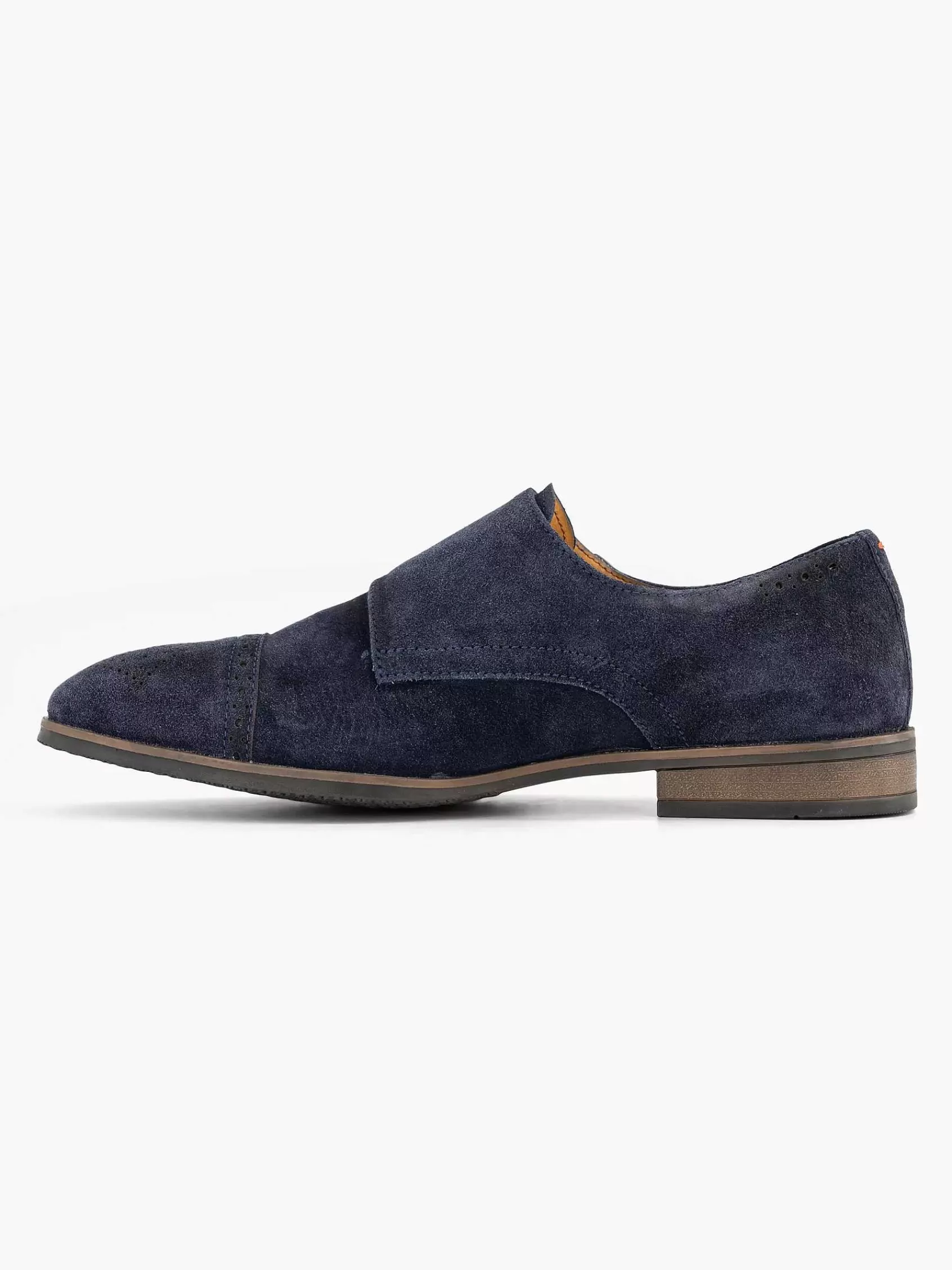 AM SHOE Geklede Schoenen>E Suede Instapper Gespen Blauw