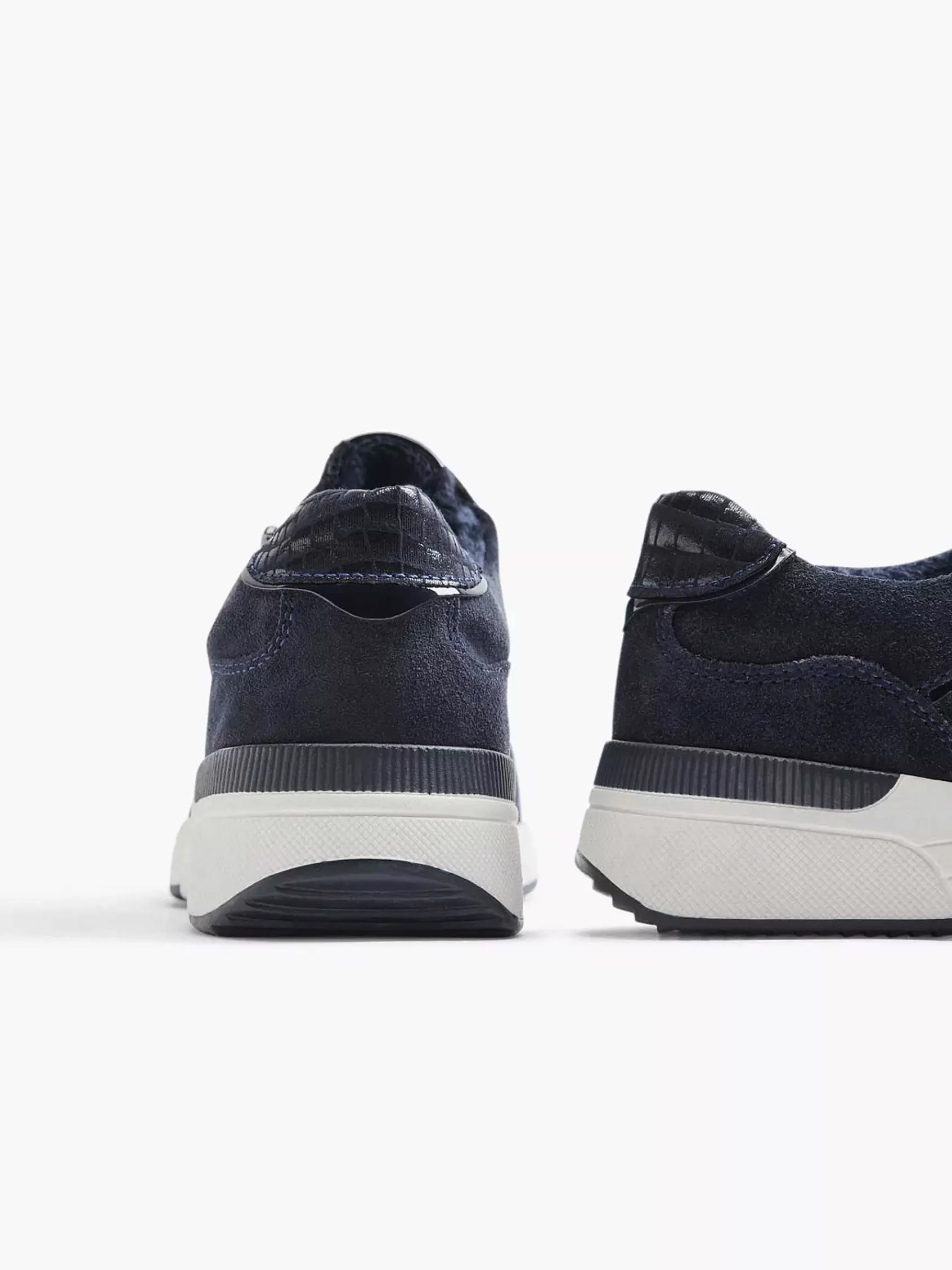 Medicus Comfort>E Suede Sneaker Donkerblauw