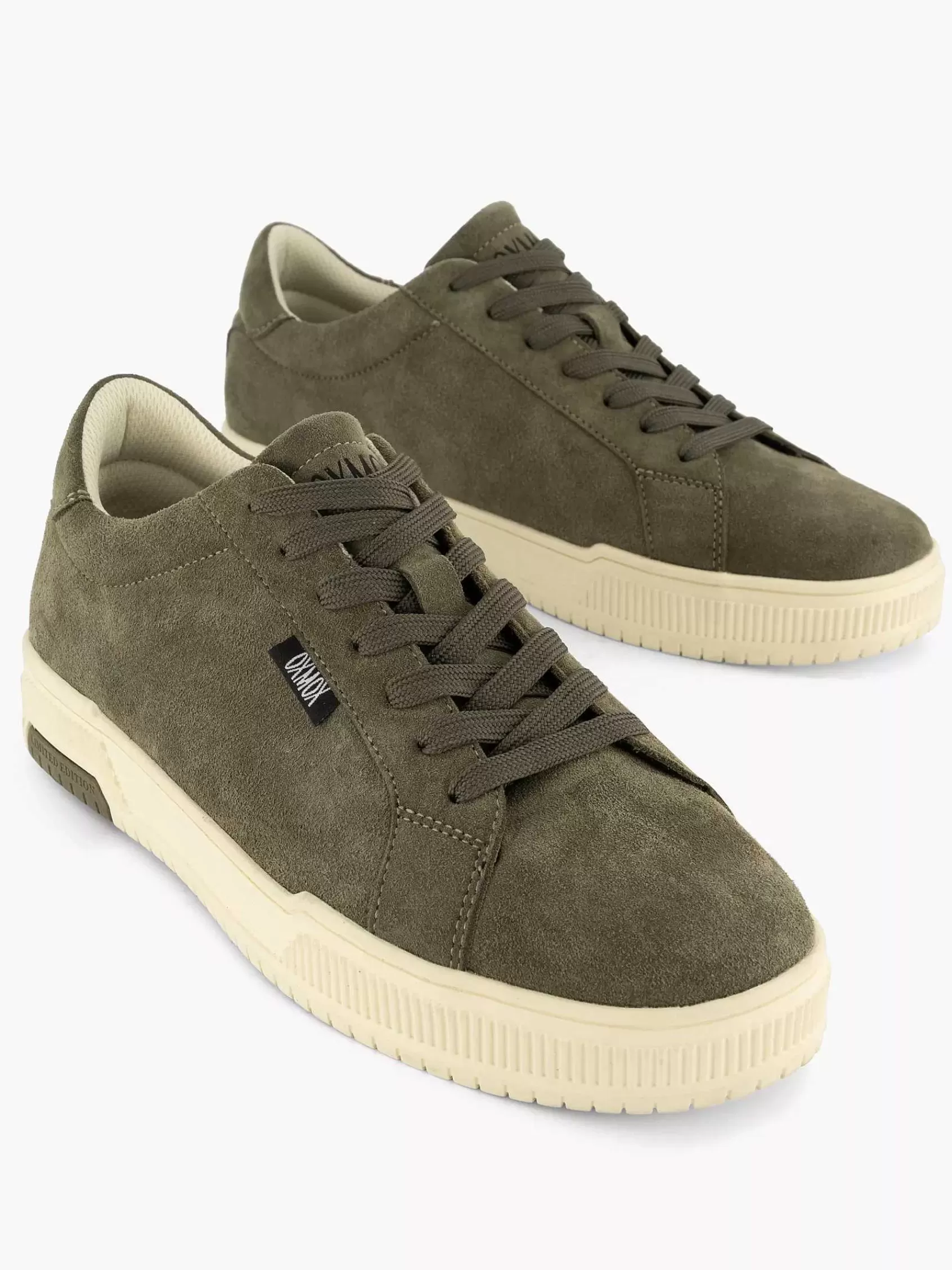 Oxmox Sneakers>E Suede Sneaker Groen