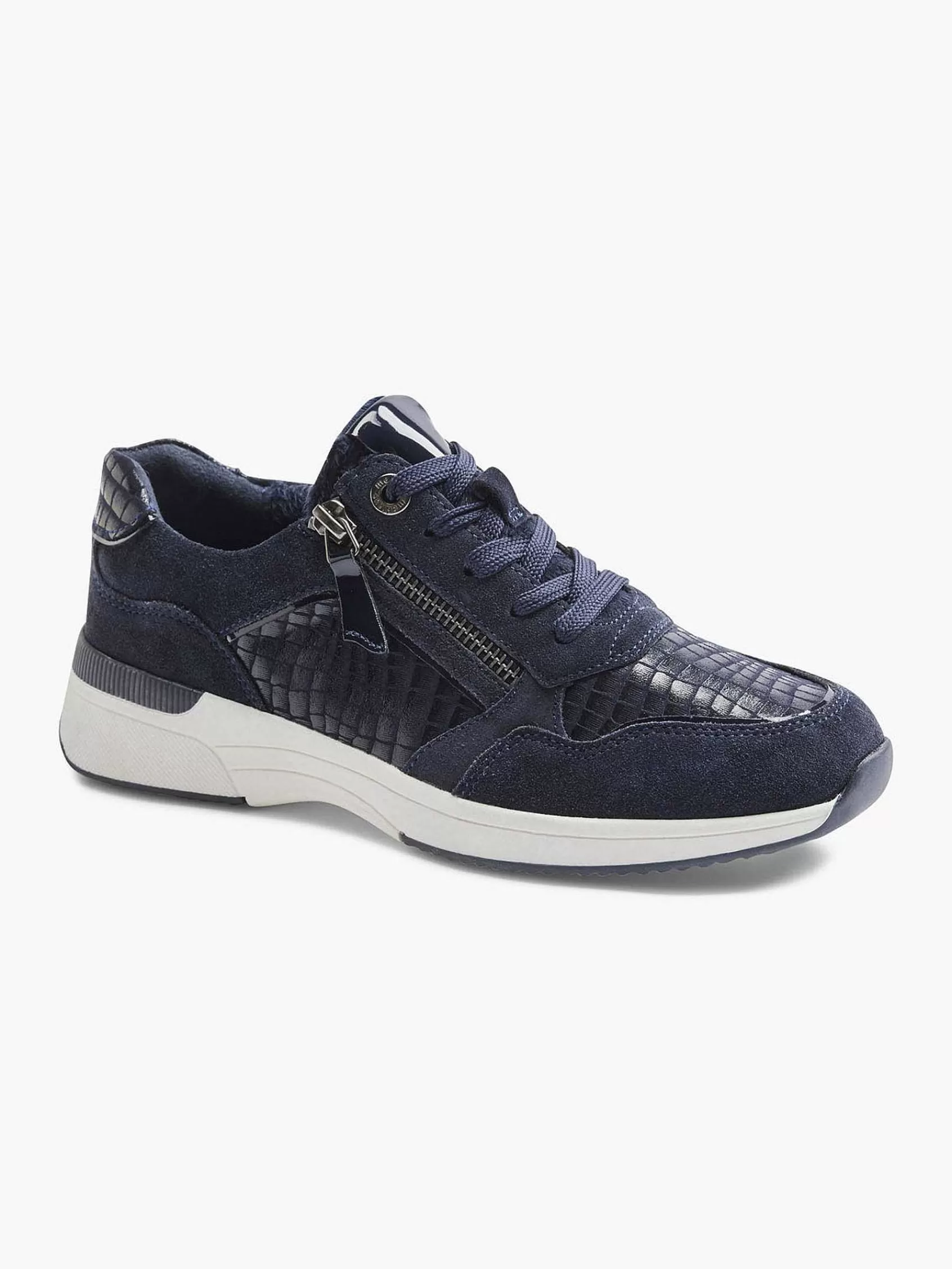 Medicus Comfort>E Suede Sneaker Donkerblauw