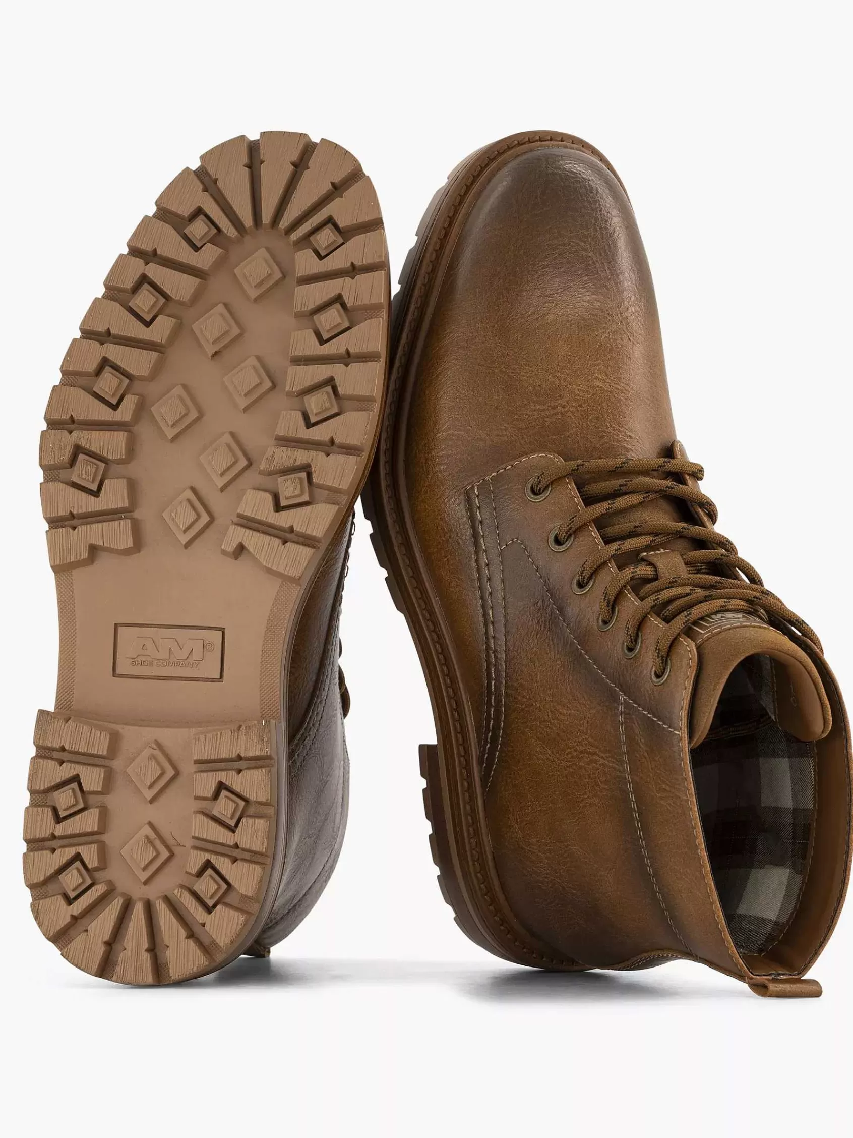 AM SHOE Boots & Laarzen>E Veterboot Bruin