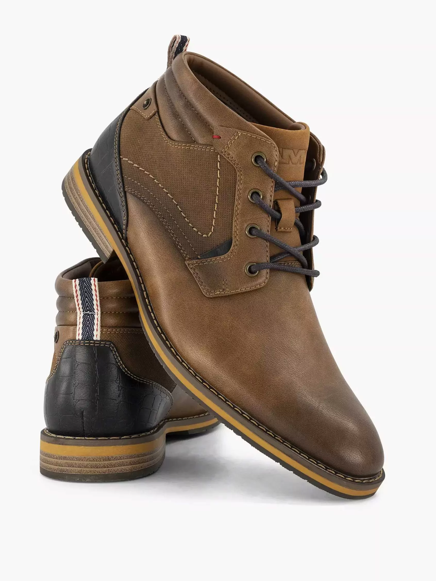 AM SHOE Boots & Laarzen>E Veterboot Bruin