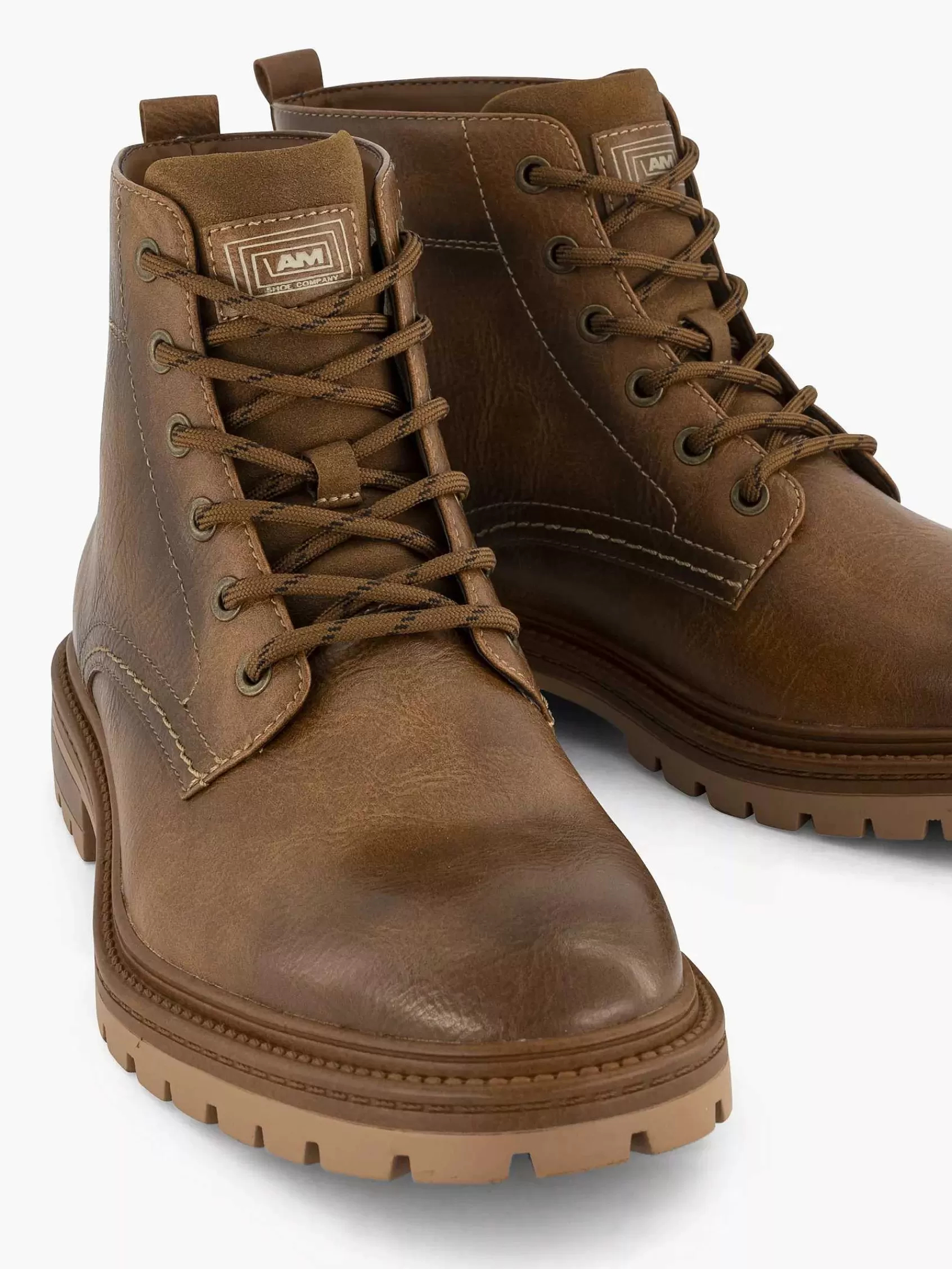 AM SHOE Boots & Laarzen>E Veterboot Bruin