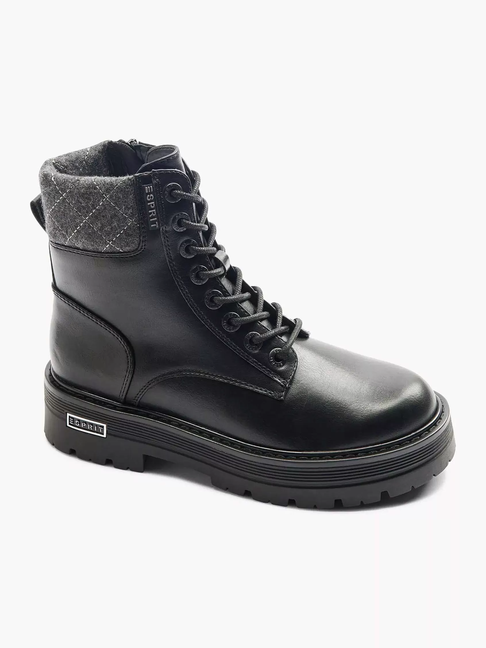 Esprit Enkellaarzen & Boots>E Veterboot Zwart