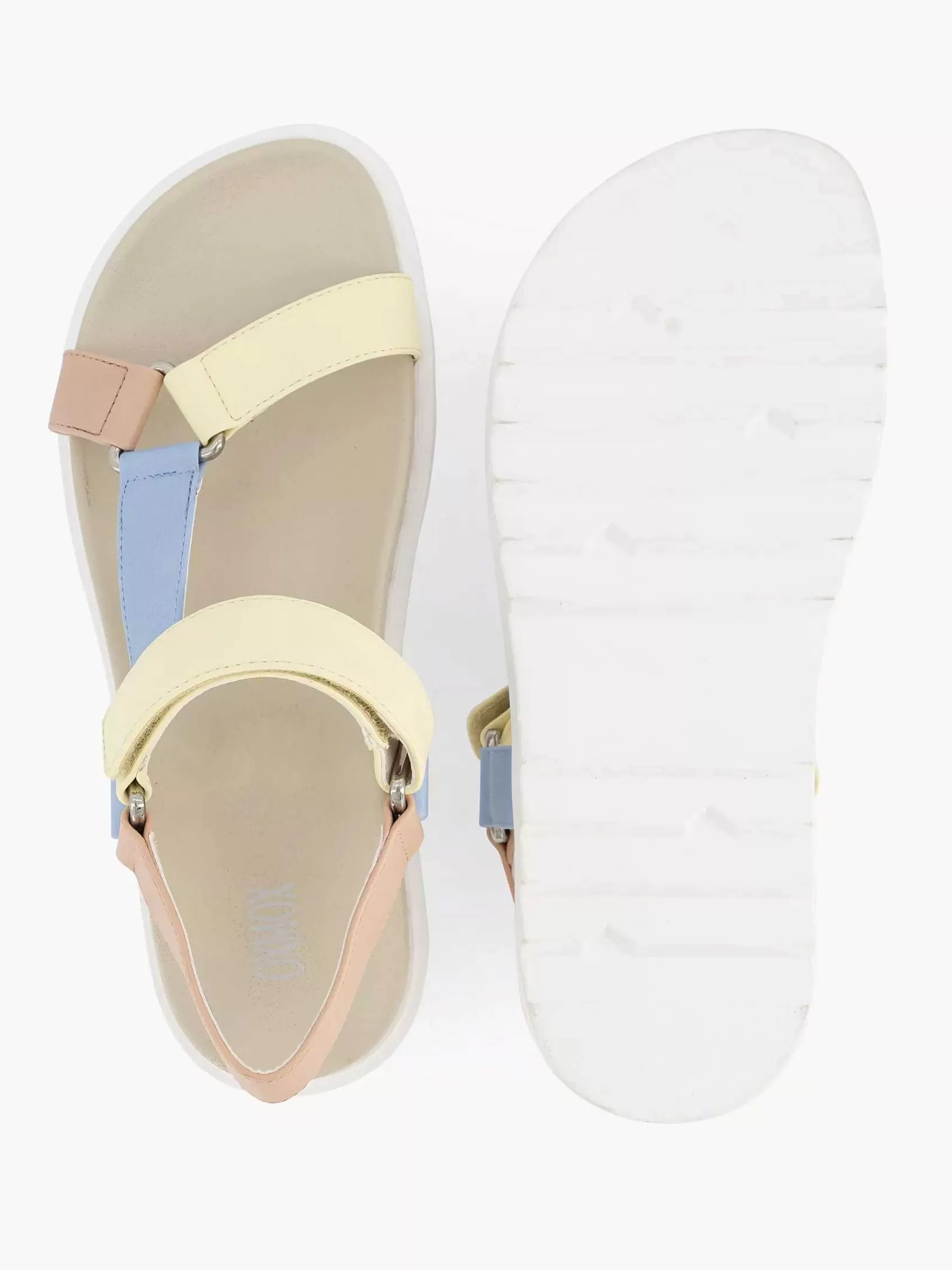 Oxmox Sandalen>Gekleurde Pastel Chunky Sandaal Veelkleurig