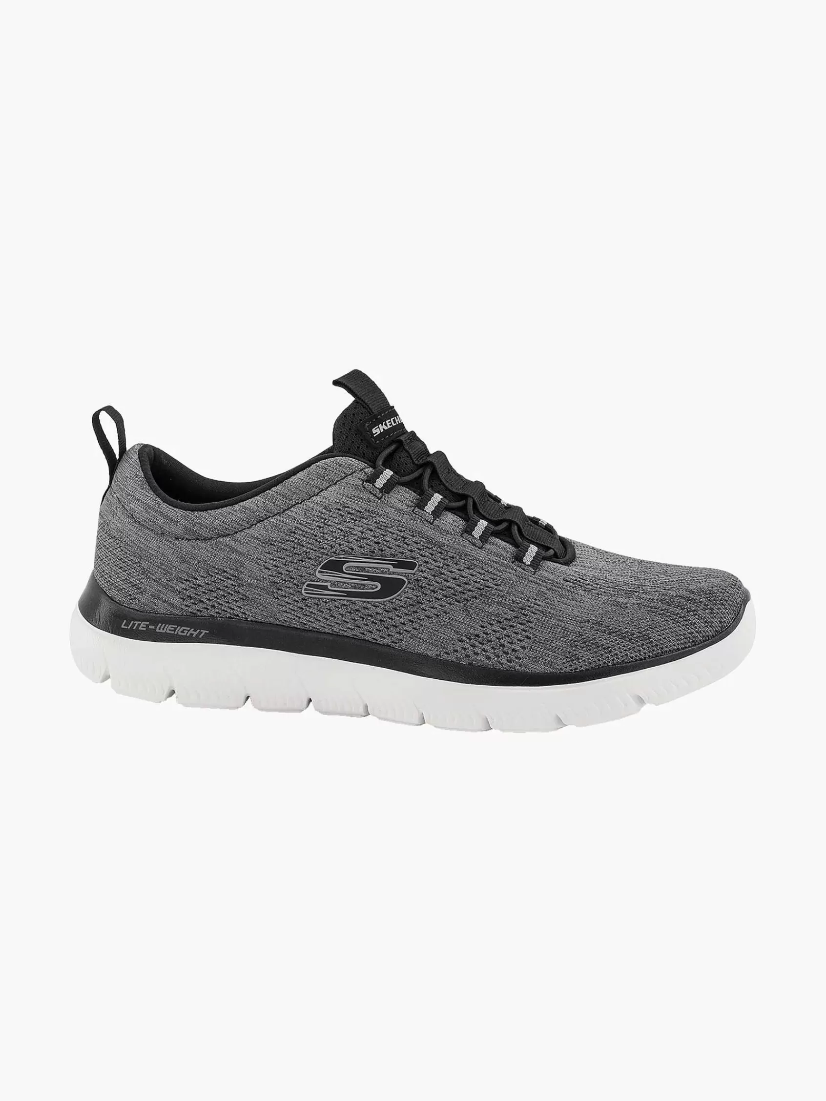 Skechers Instappers>Grijze Lightweight Sneaker Grijs