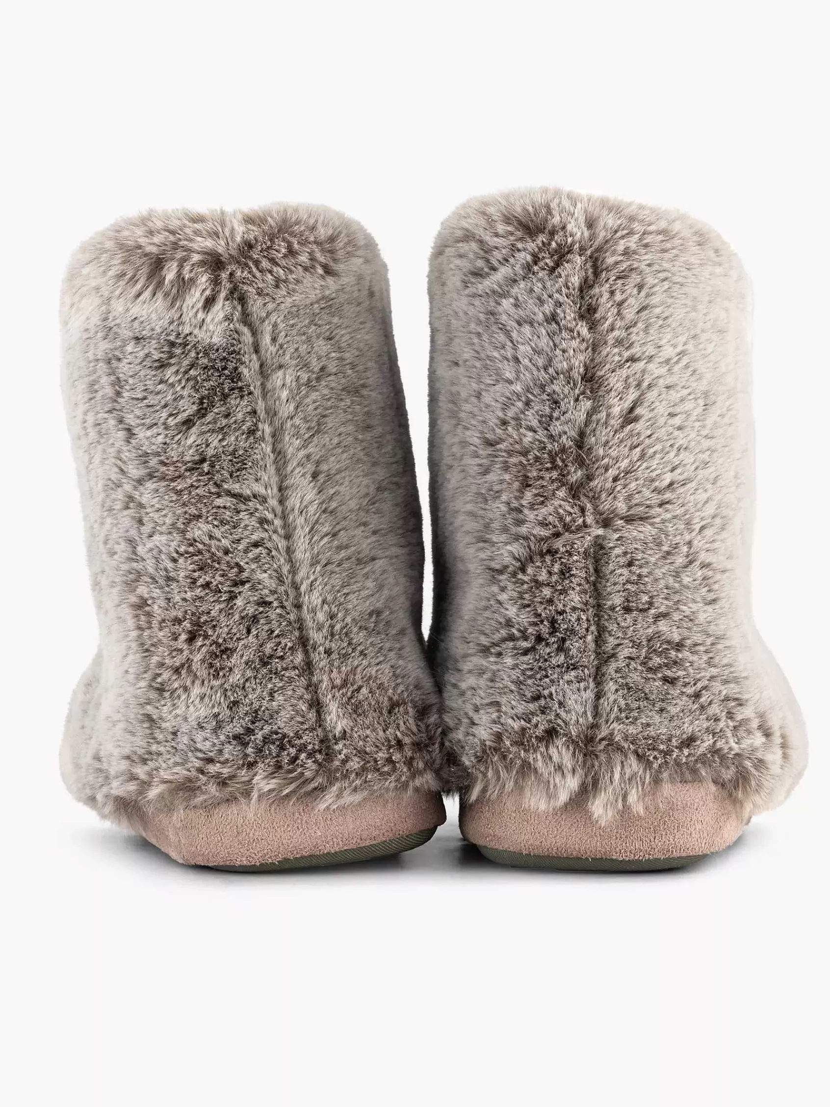 Casa mia Pantoffels>Hoge Pantoffel Plush Taupe