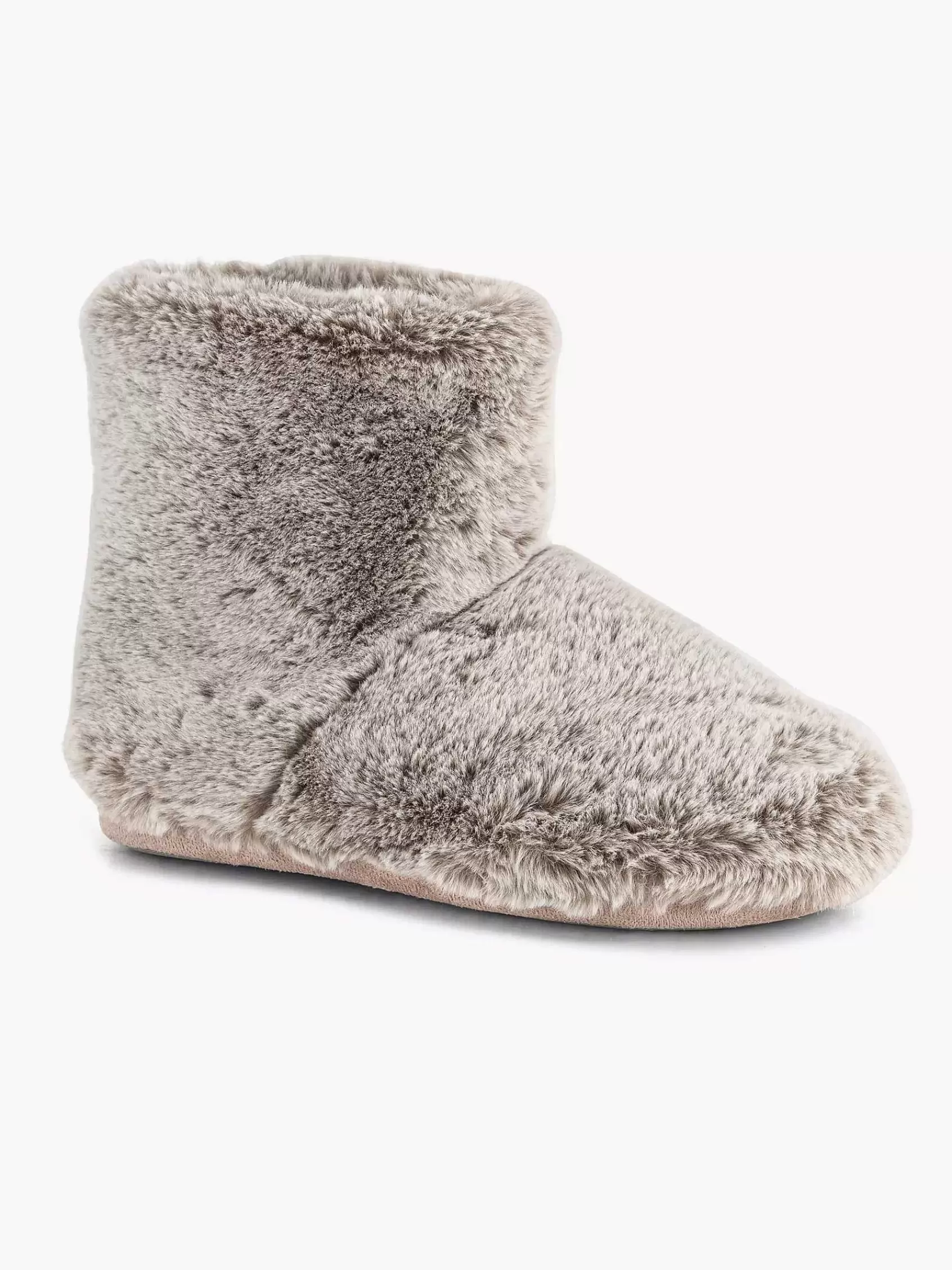 Casa mia Pantoffels>Hoge Pantoffel Plush Taupe