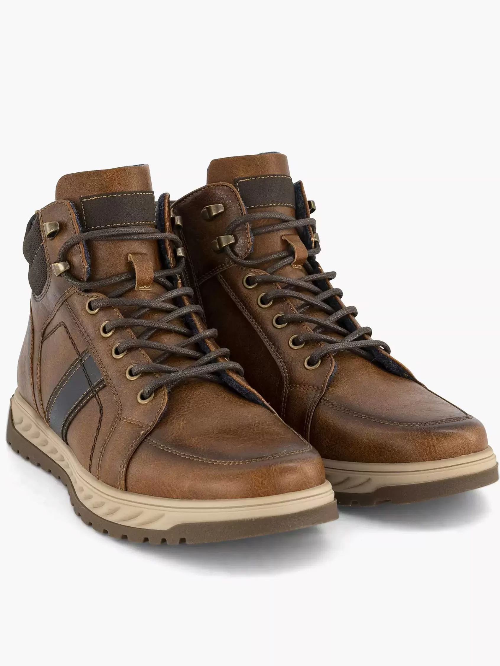 Memphis One Sneakers>Hoge Sneaker Cognac