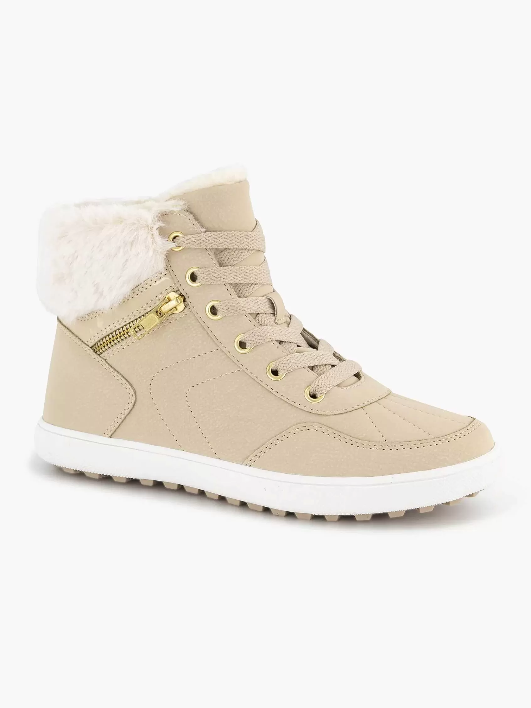 Graceland Sneakers>Hoge Sneaker Beige