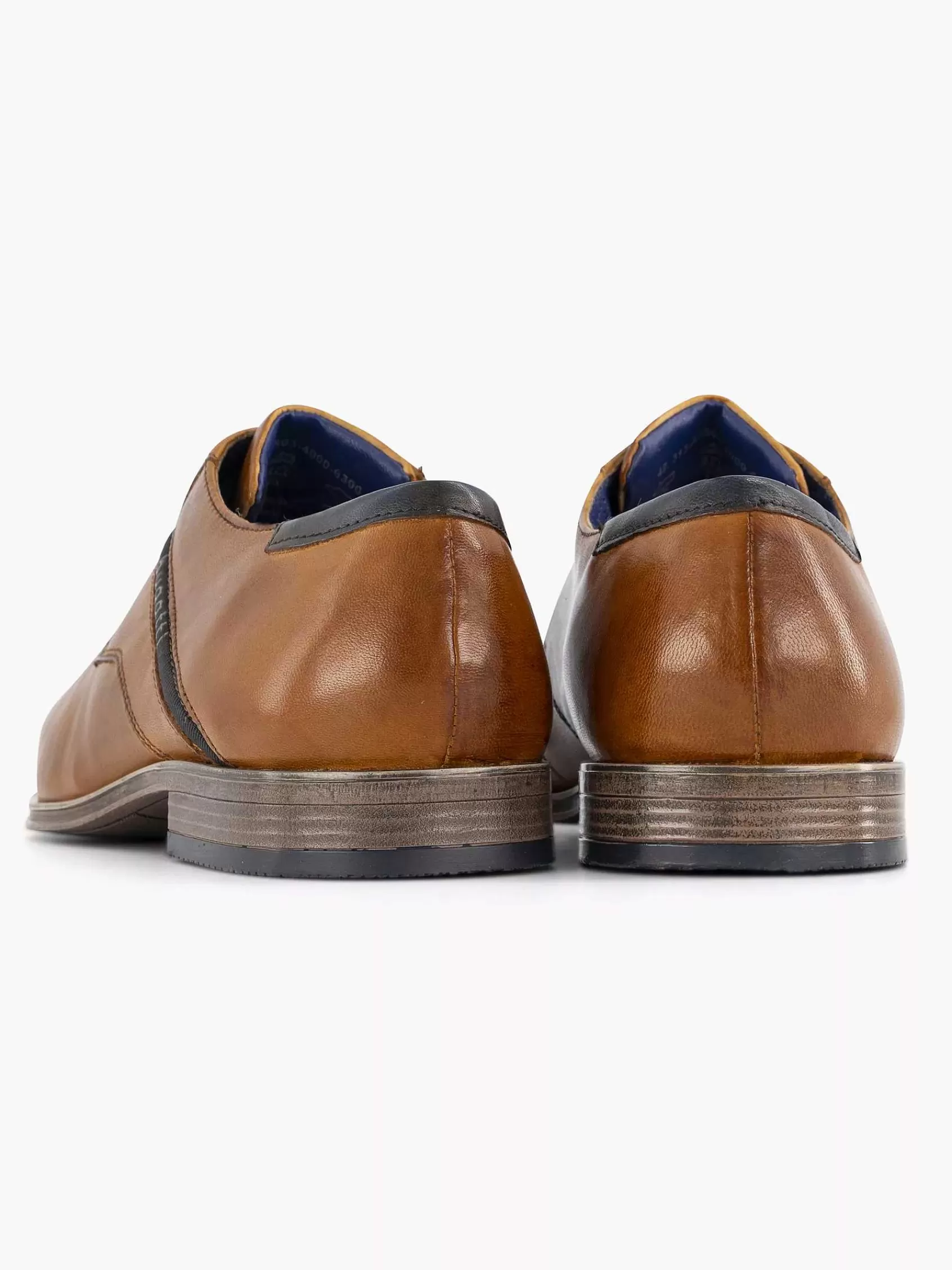 Bugatti Geklede Schoenen>Leren Leagro Cognac