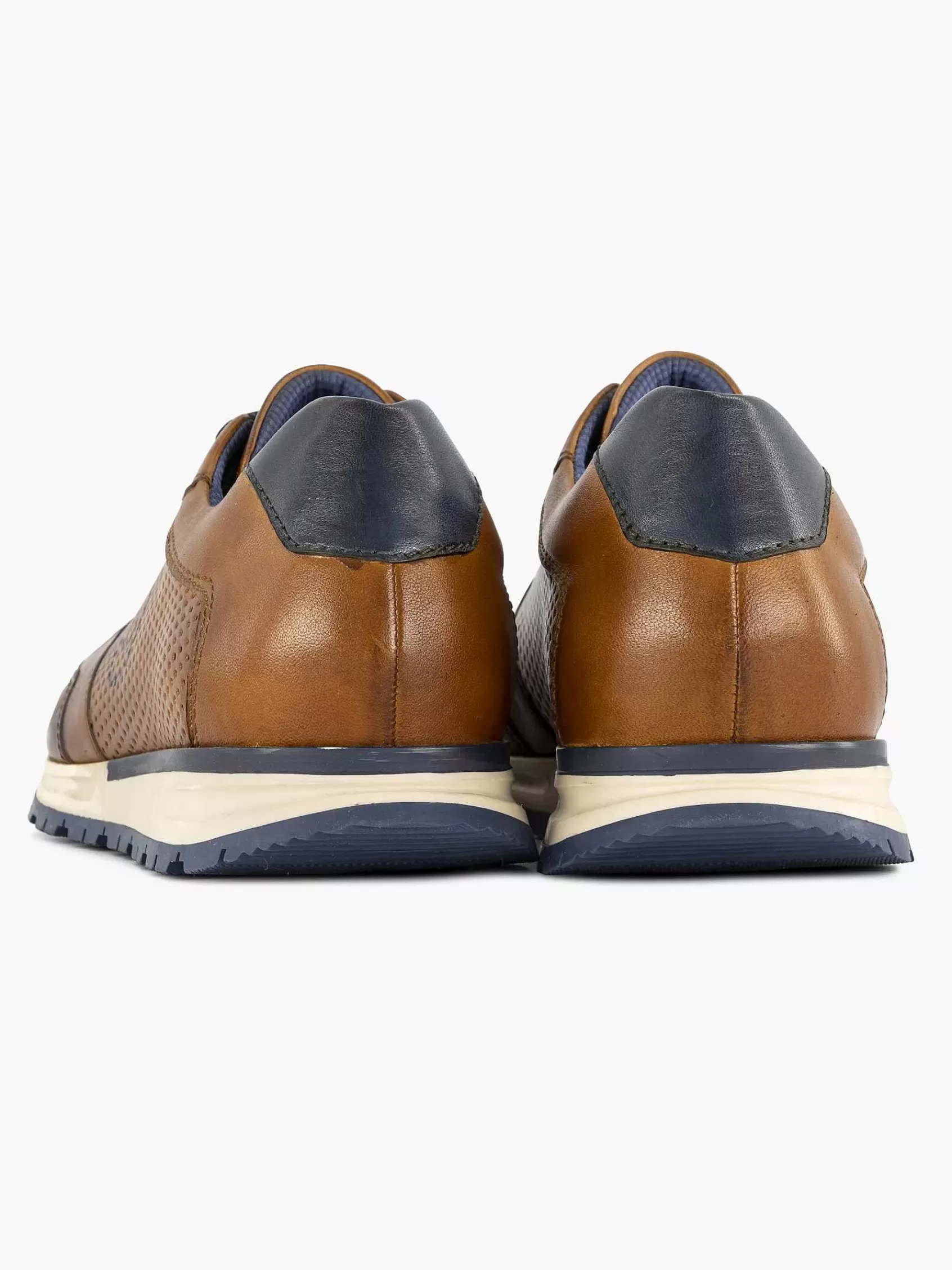 Bugatti Sneakers>Leren Sneaker Cognac