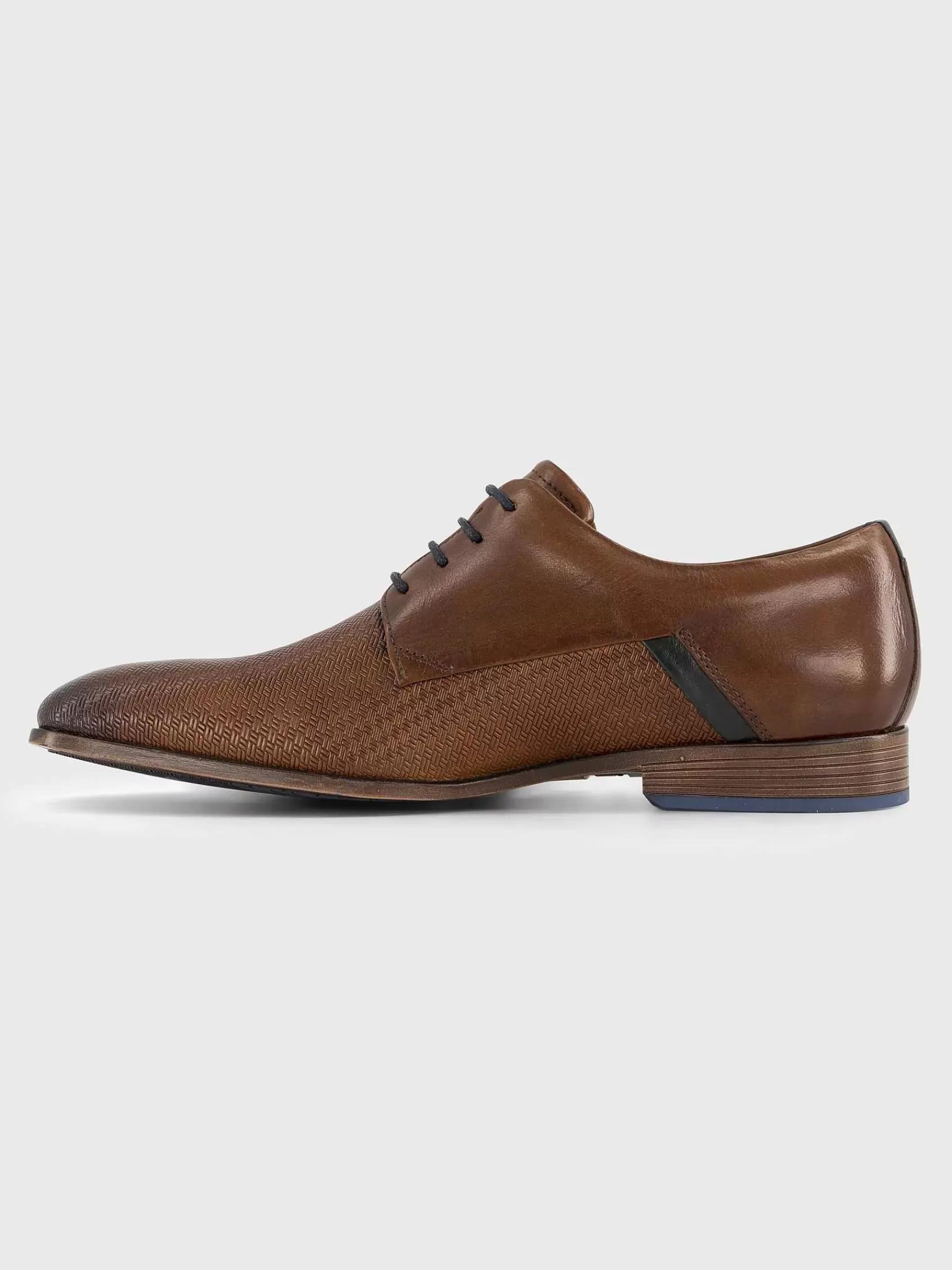 AM SHOE Geklede Schoenen>Leren Veterschoen Cognac