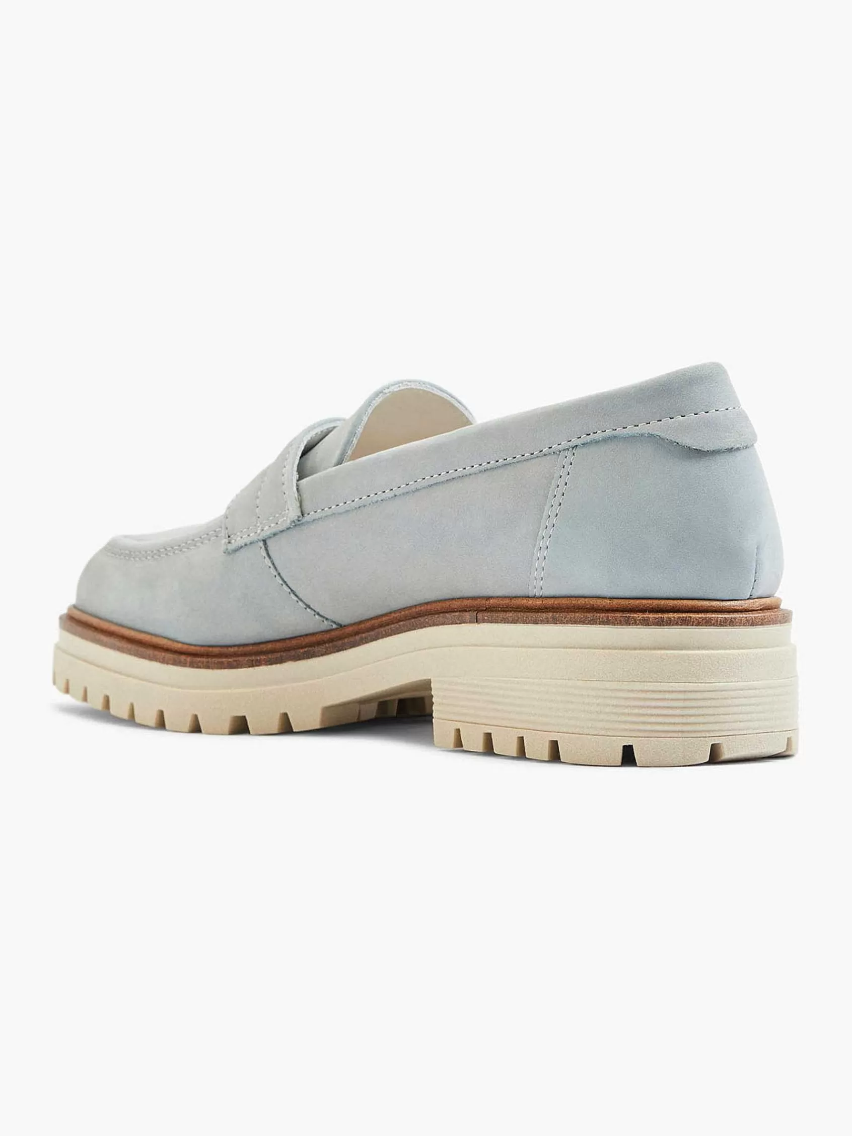 5th Avenue Instappers>Licht Nubuck Chunky Loafer