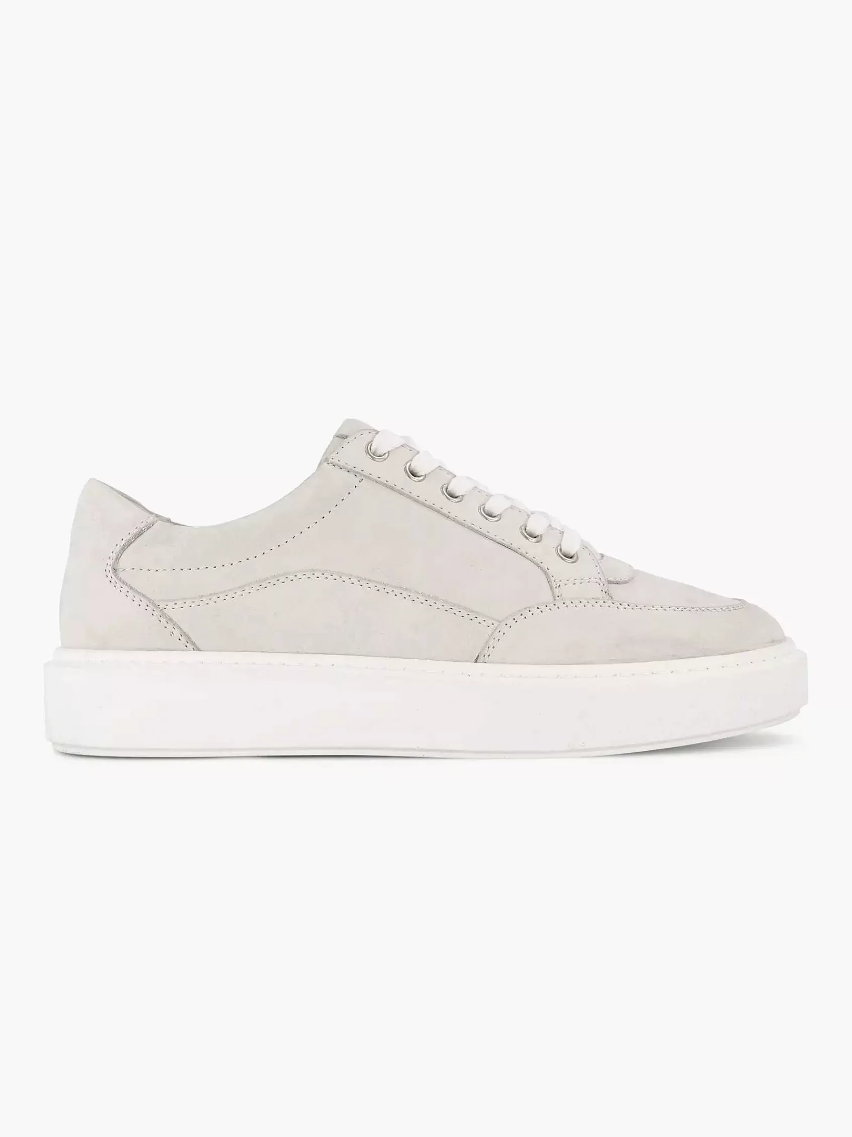 Oxmox Sneakers>Lichtgrijze Leren Sneaker Grijs