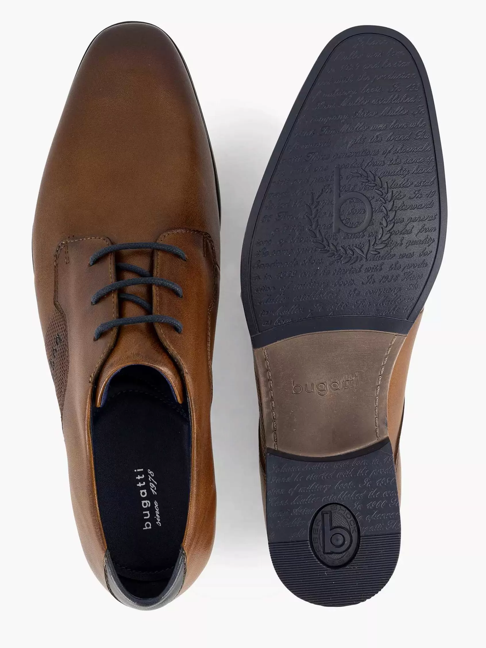 Bugatti Geklede Schoenen>Mattia Eco Cognac