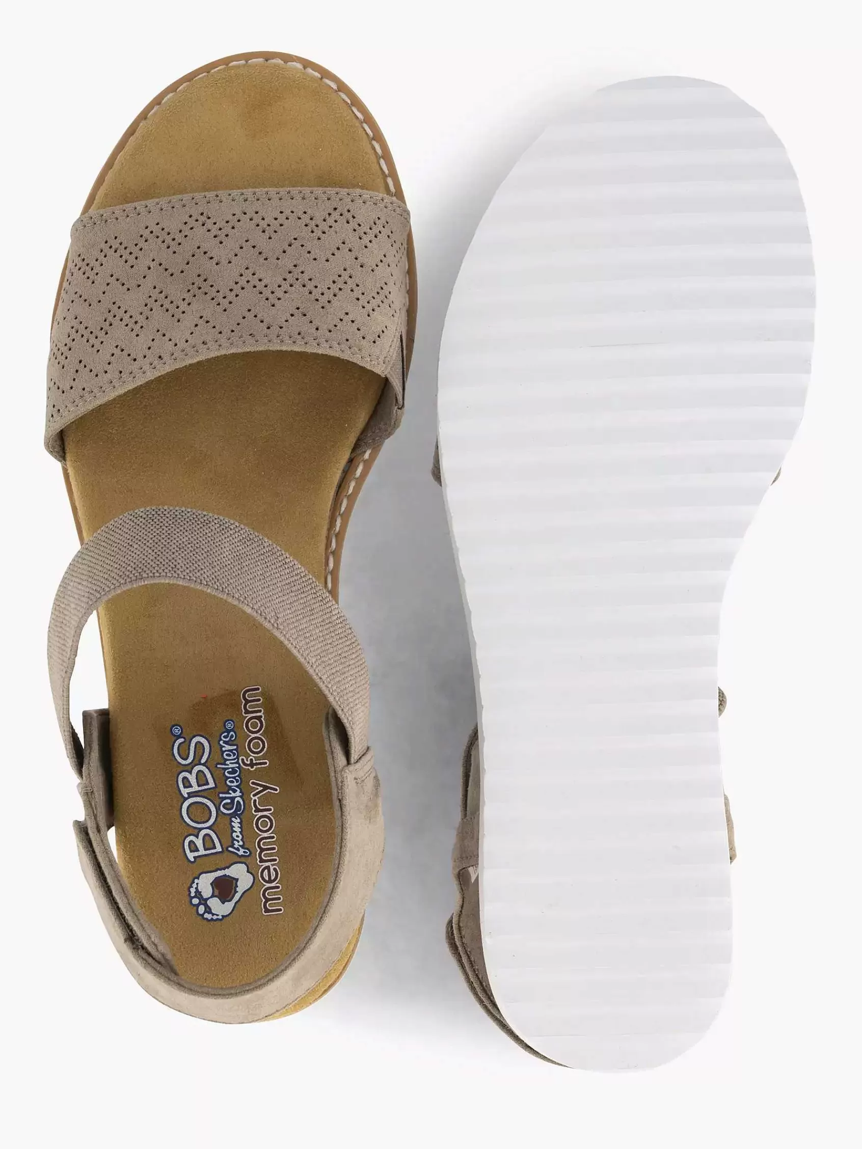 Skechers Sandalen>Sandaal Taupe