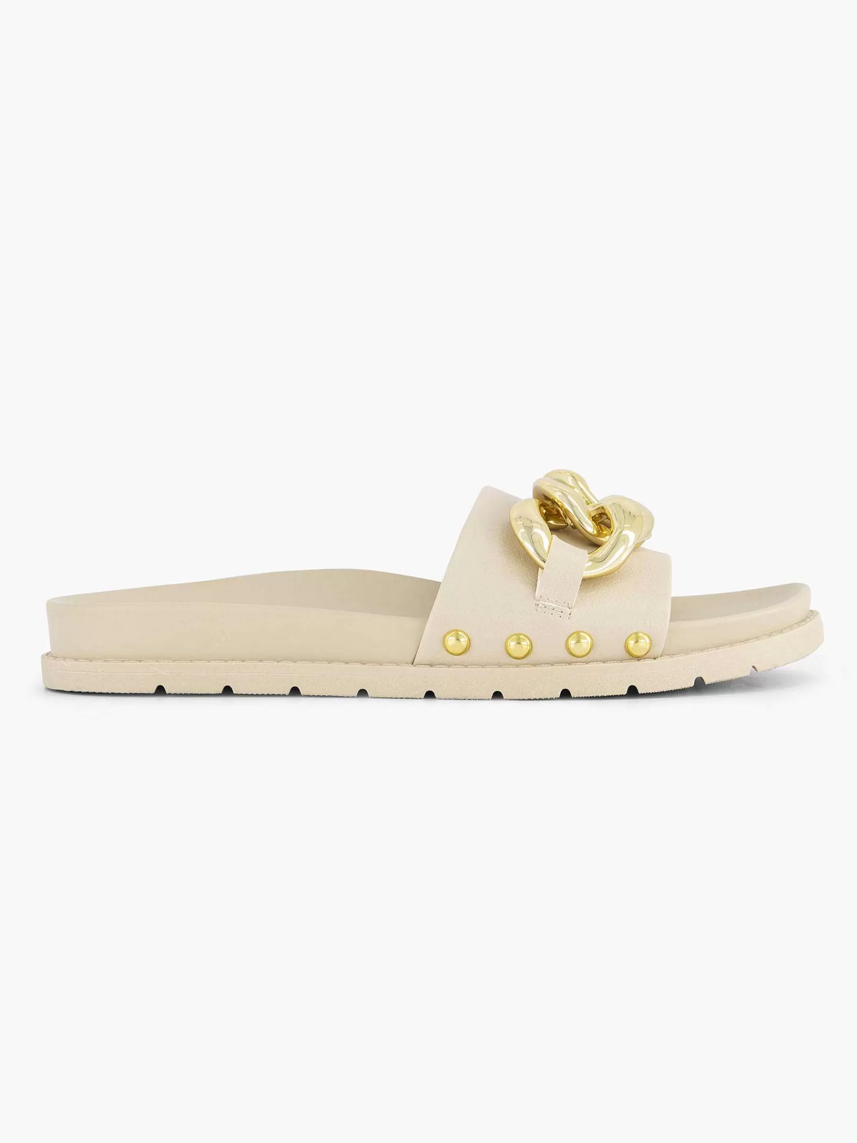 Oxmox Slippers>Slipper Sierketting Beige