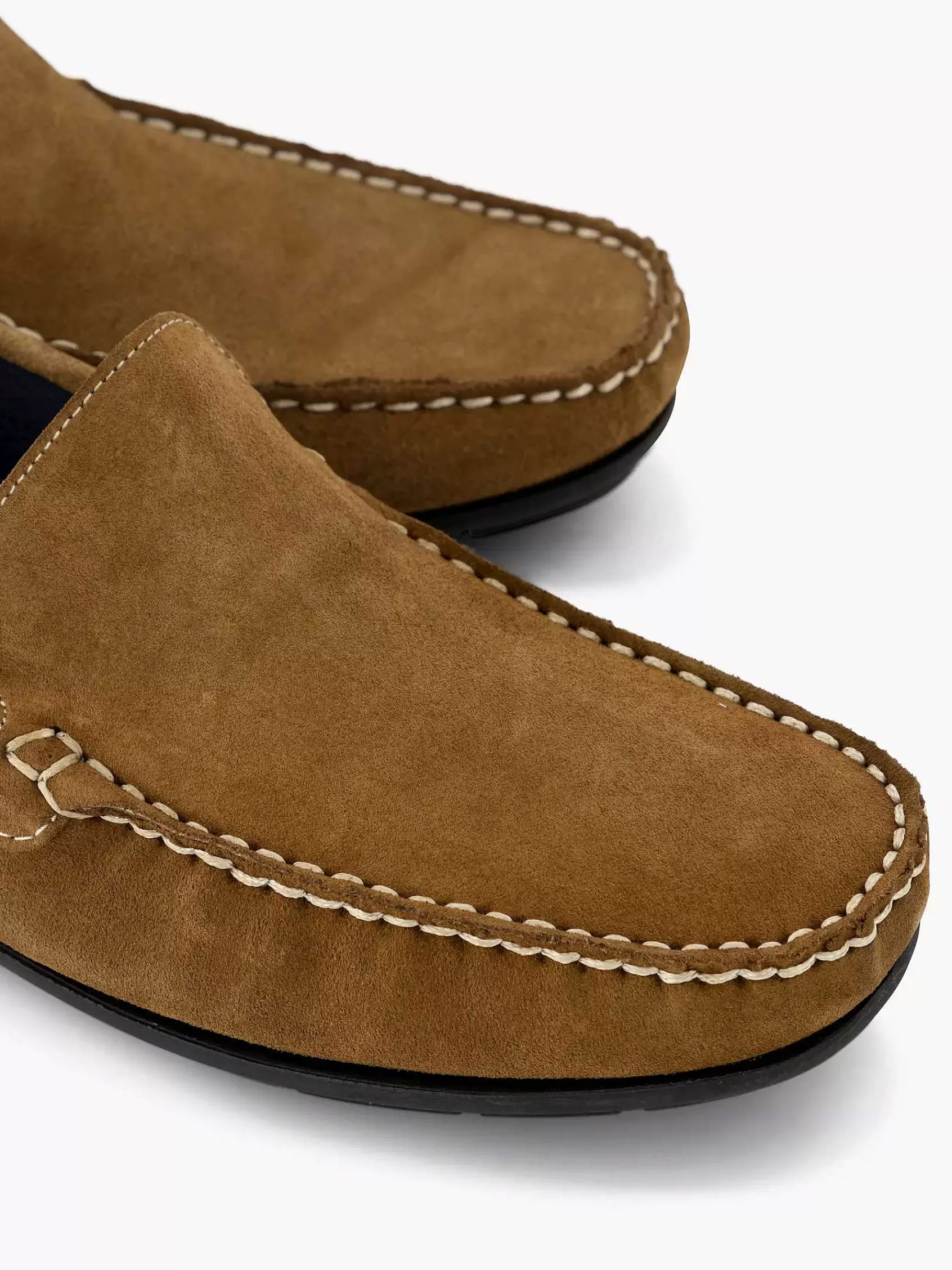 Easy Street Comfort>Suede Instapper Cognac