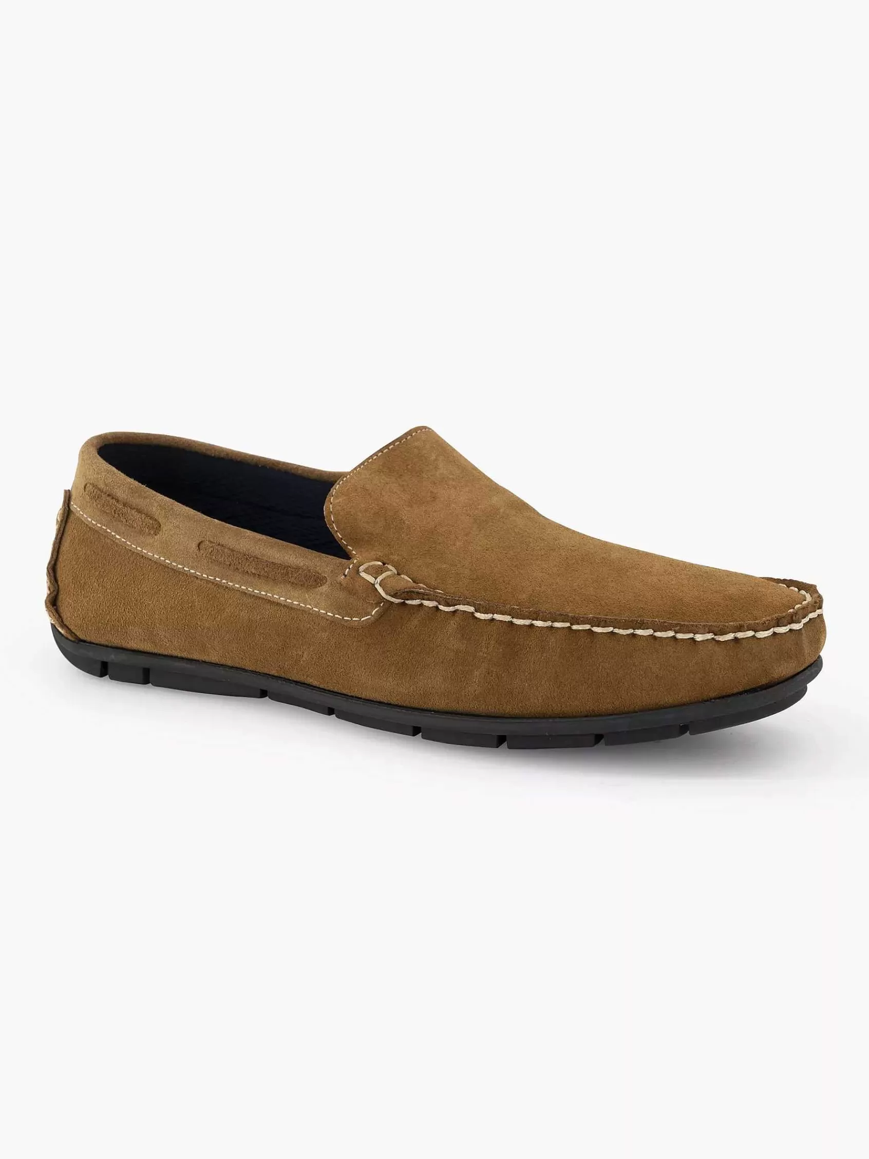 Easy Street Comfort>Suede Instapper Cognac