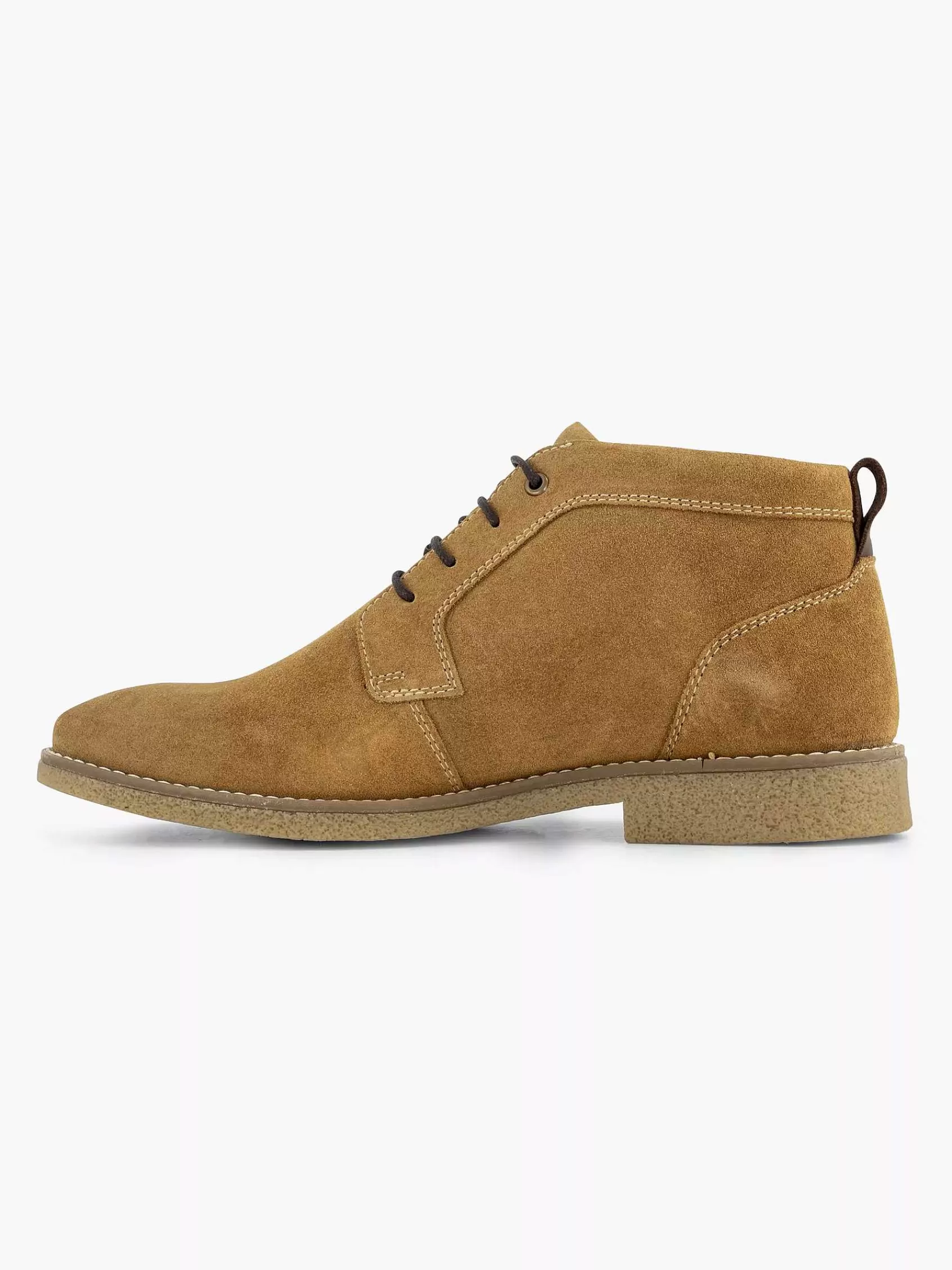 AM SHOE Boots & Laarzen>Suede Veterboot Beige