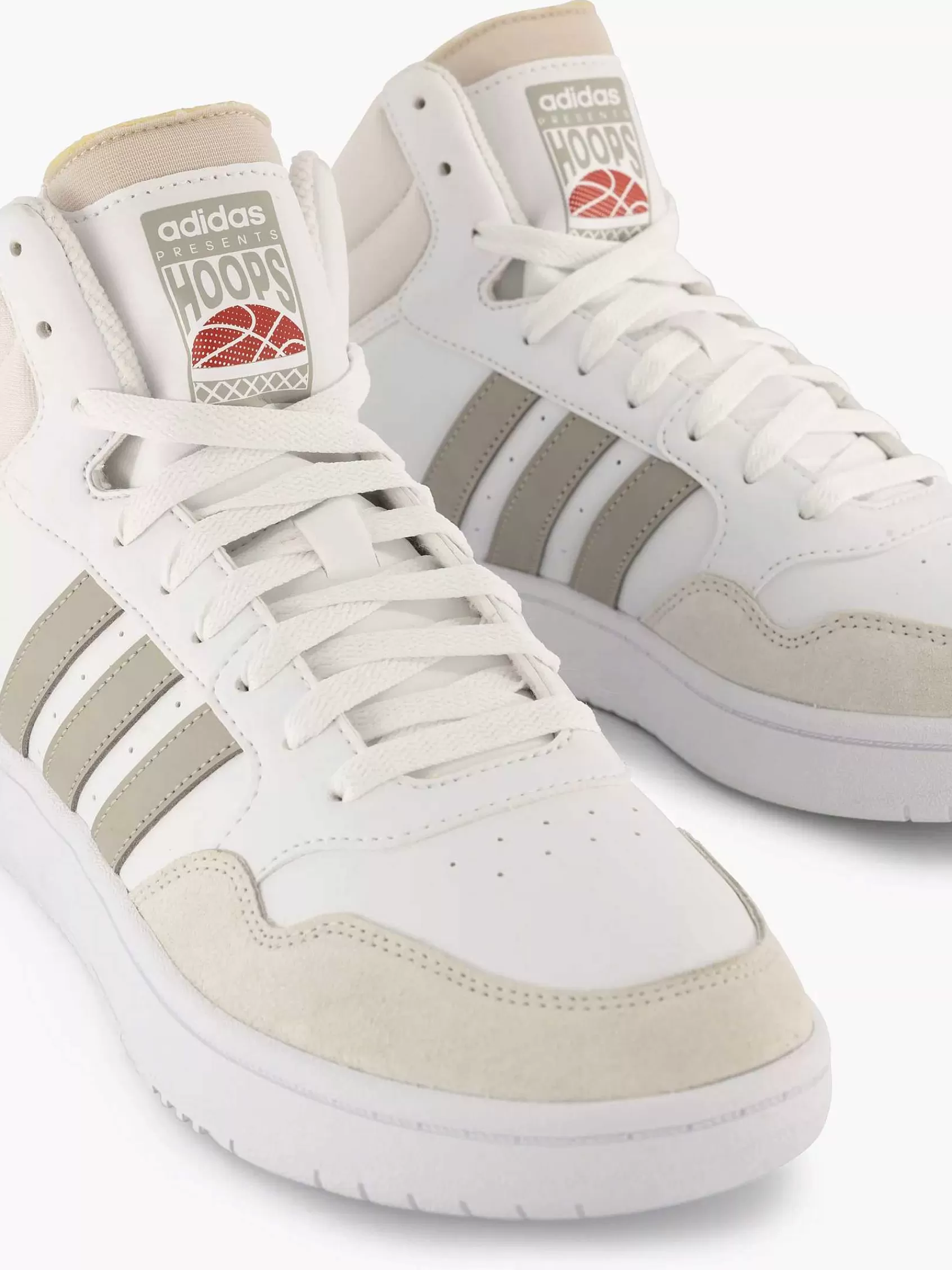 adidas Sneakers>Te Hoops 3.0 Mid Wit