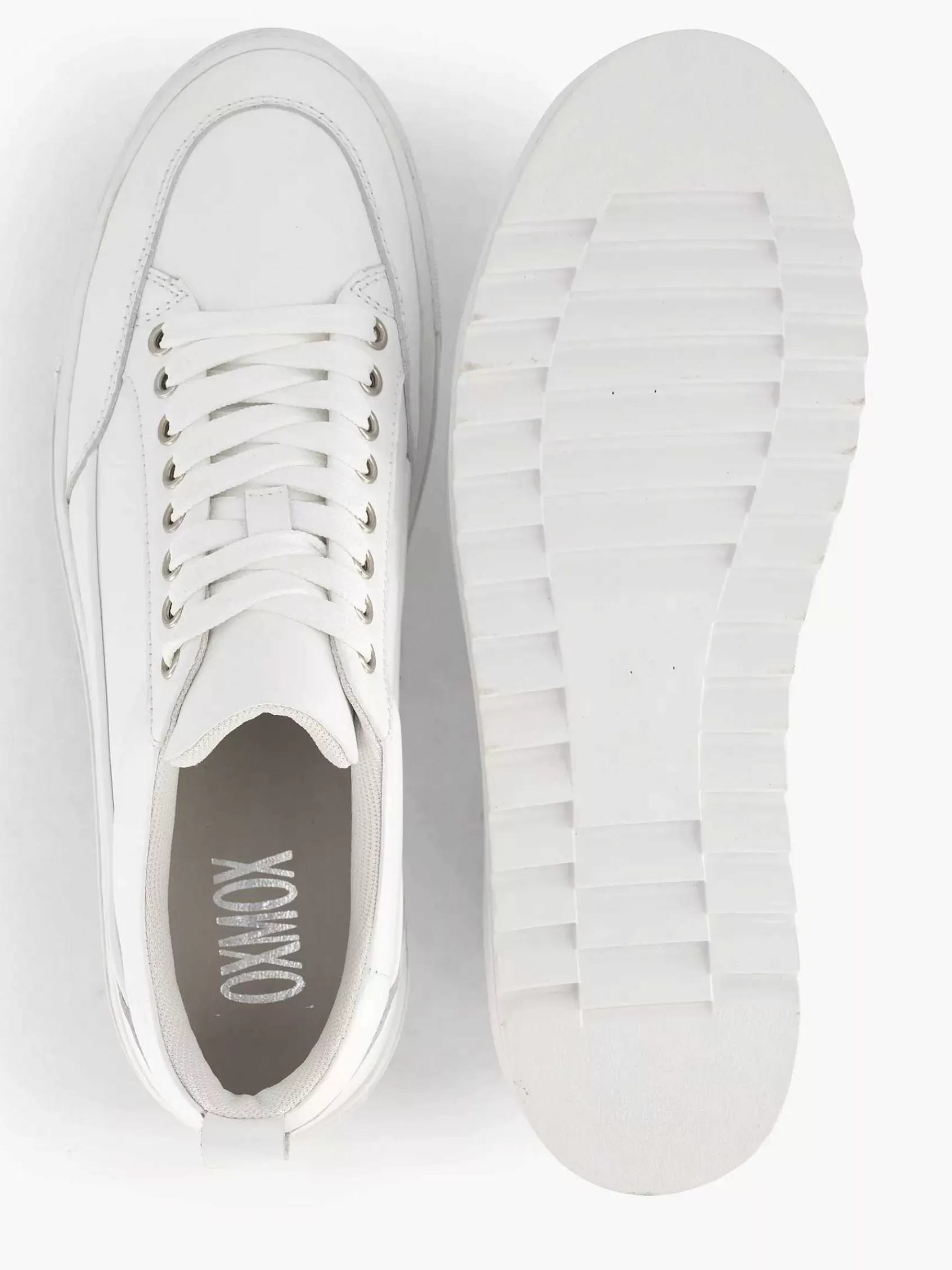 Oxmox Sneakers>Te Leren Sneaker