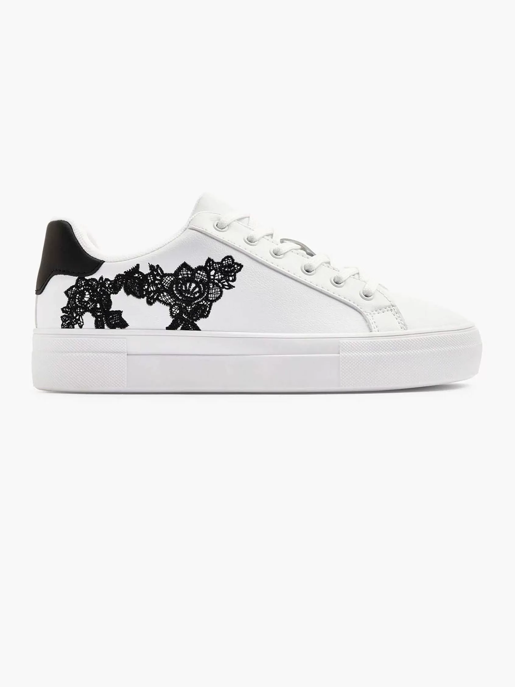 Graceland Sneakers>Te Sneaker Bloemen Wit