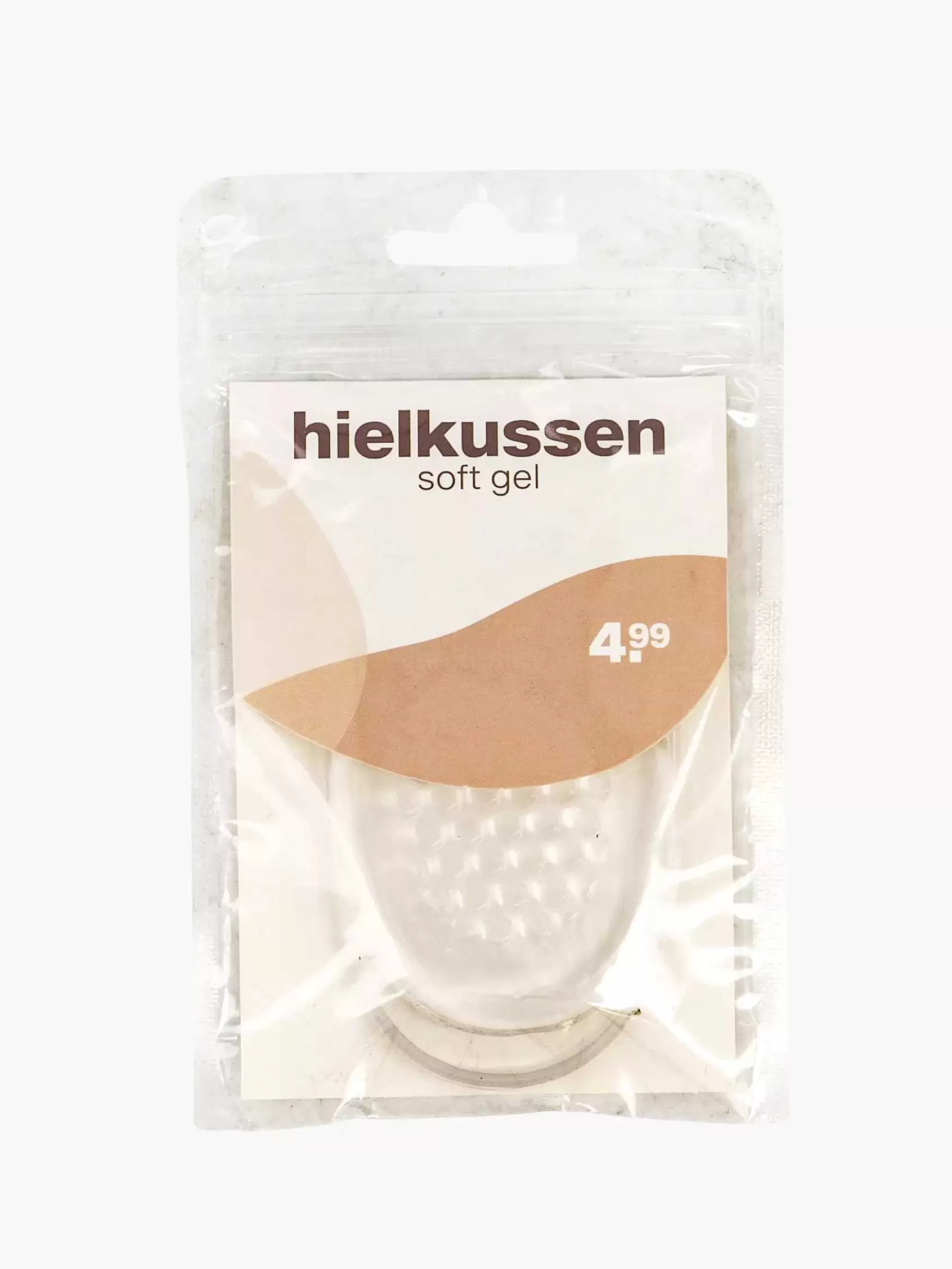 vanHaren Schoen Toebehoren>Transparant Hielkussen Soft Gel Beige